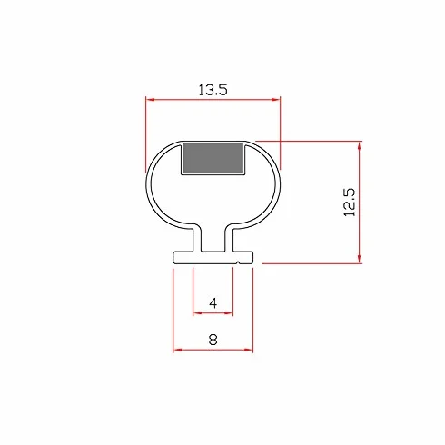 Guarnizione Magnetica do Box Doccia Bianca 200 cm Ricambi