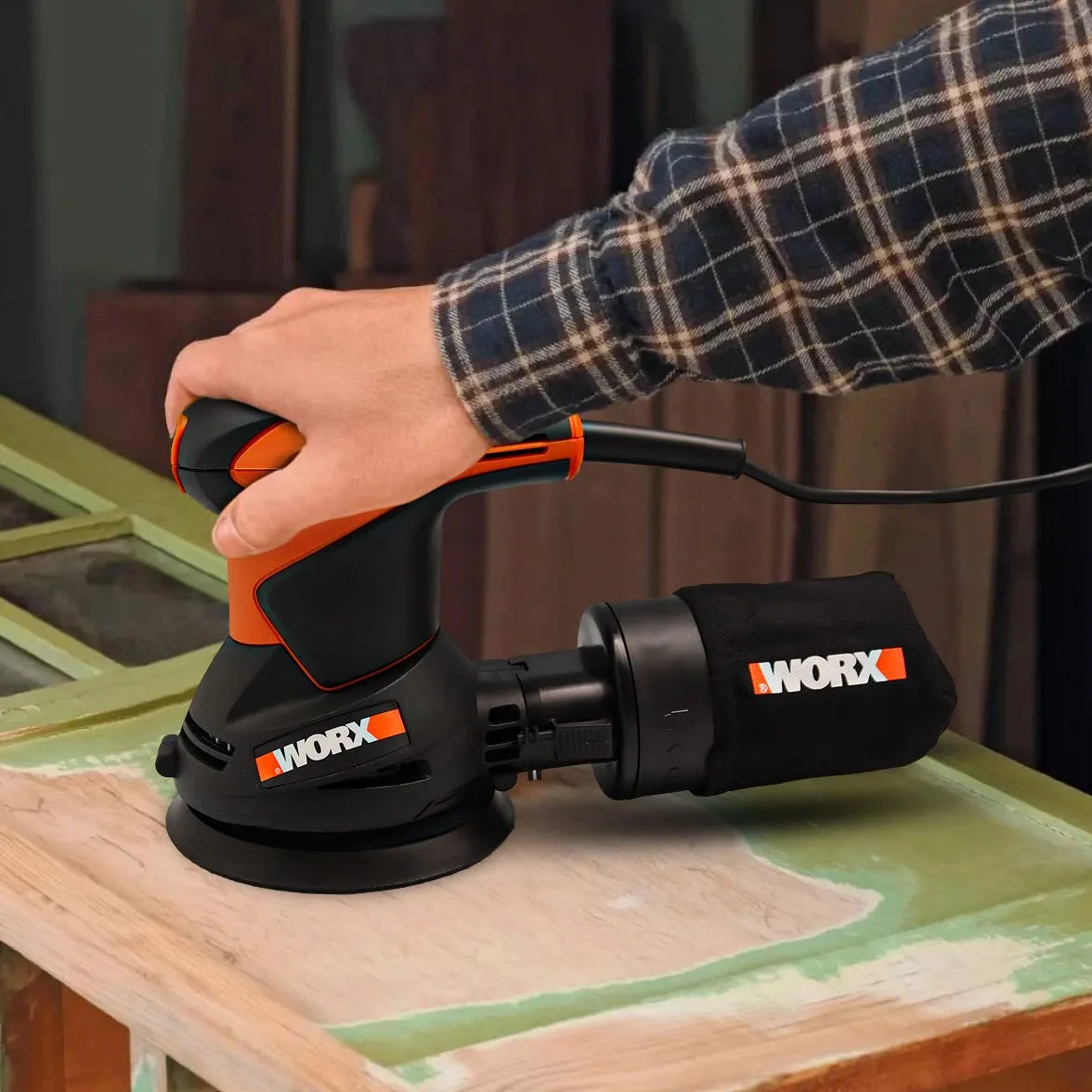 WX652.1 Worx - Roto-Orbital Sander 125 millimetri.