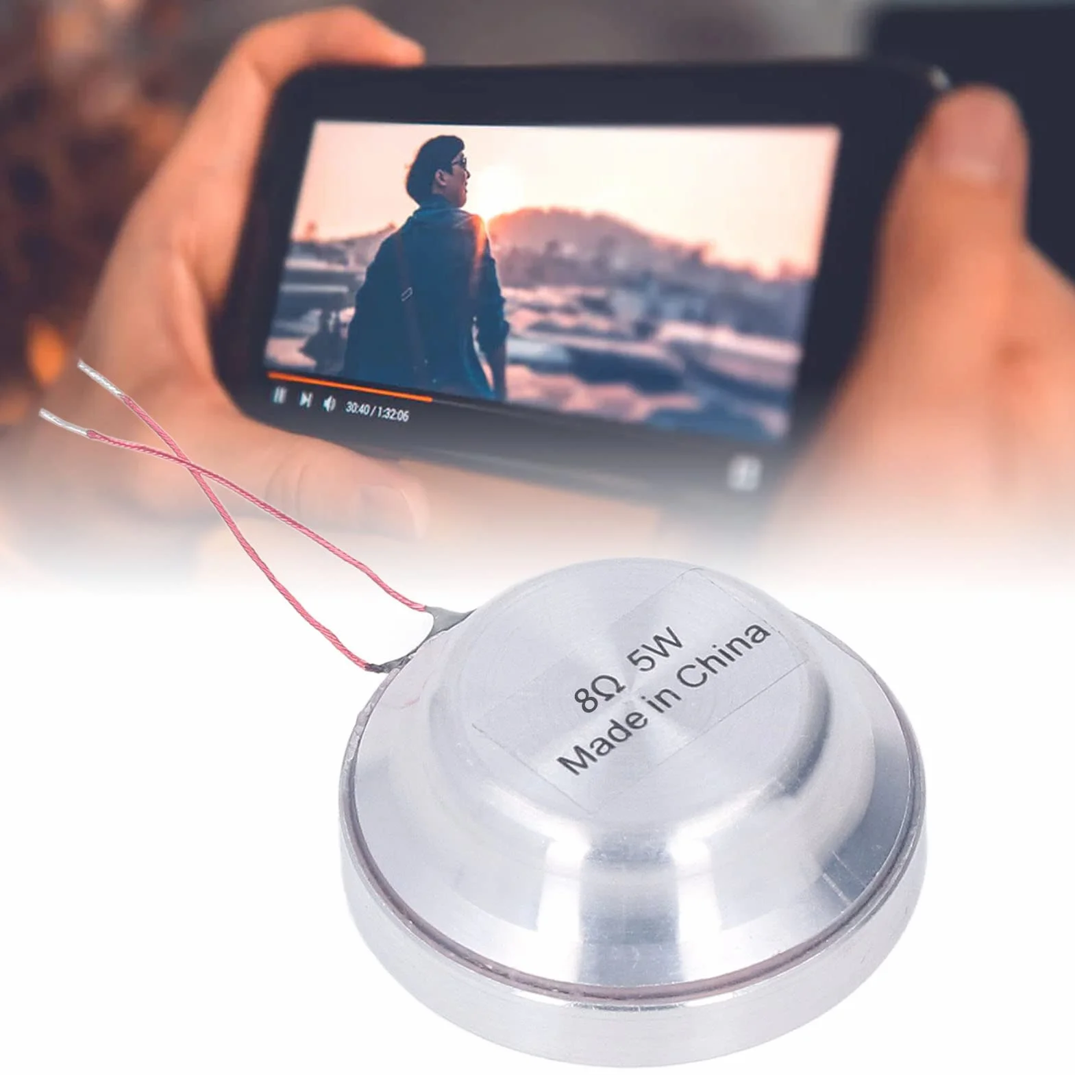 Altoparlante a risonanza da 35 mm, altoparlante a conduzione, altoparlante a risonanza di tutte le frequenze per la riproduzione del suono su computer e altri dispositivi (8Ω 5W)