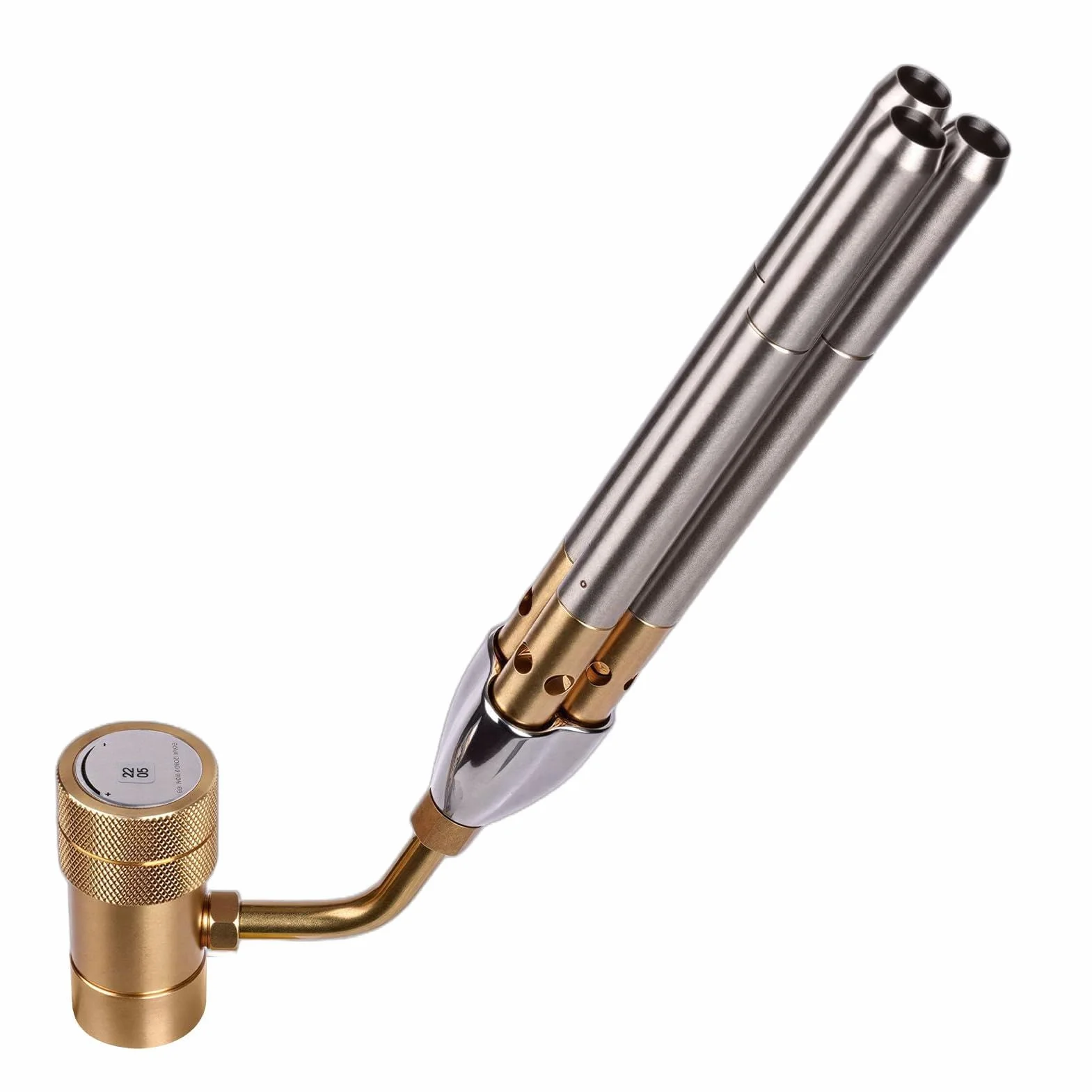 BLUEfire Torcia Turbo a getto a tripla fiamma Trigger Start Cucina Ricerca Saldatura a gas Carburante MAPP MAP Pro Propano Base stabilizzatrice libera