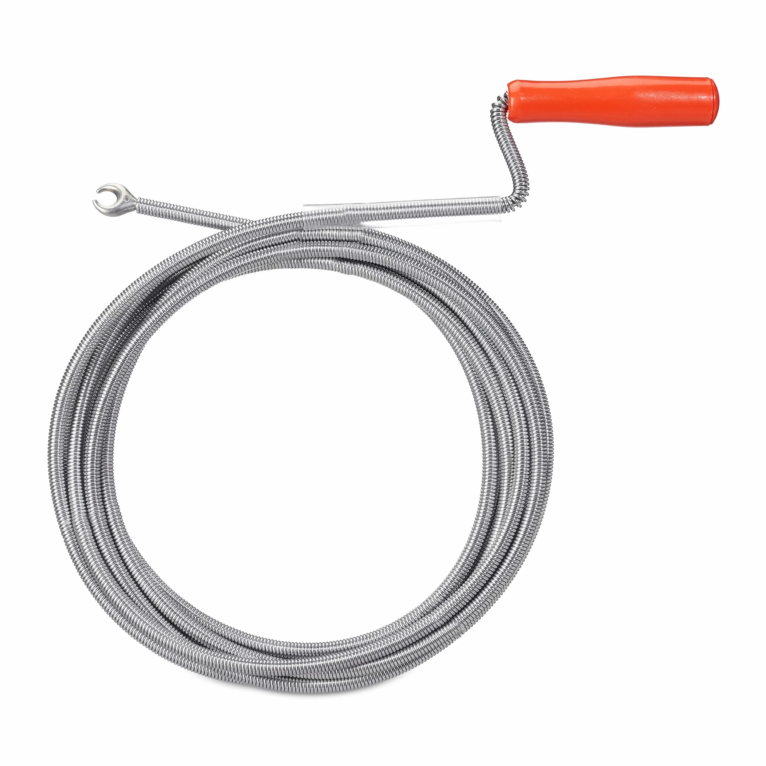 Relaxdays Sonda Pulizia Tubi di Scarico Manuale 9mm x 5m, Argento