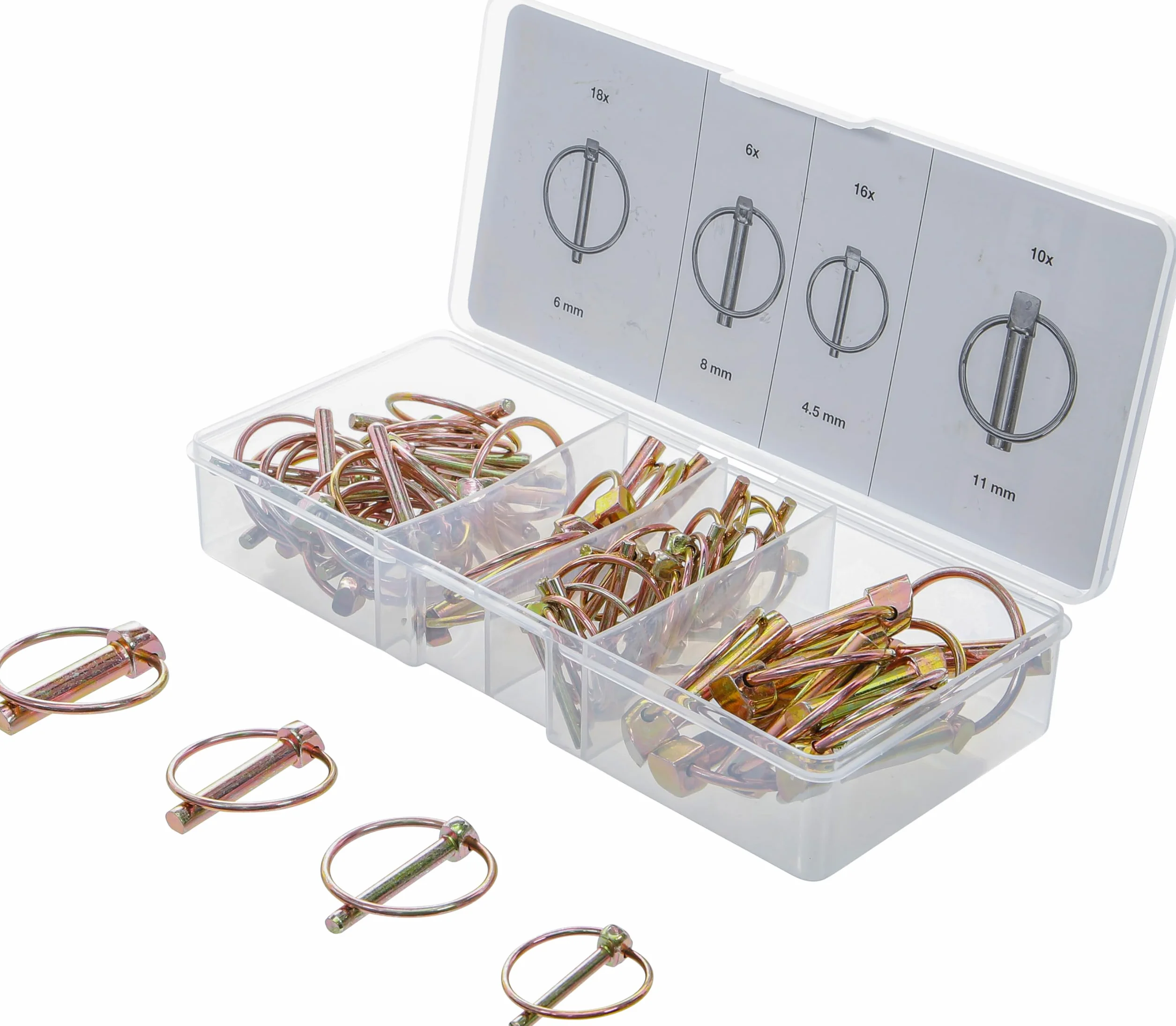 BGS 8087 Assortimento spine a scatto 50 pz.