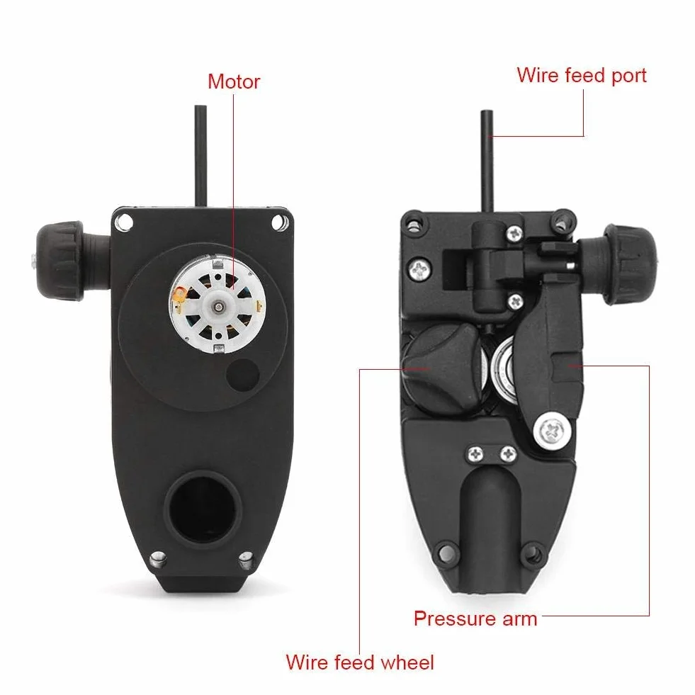 Motore di avanzamento filo per saldatore MIG DC 24V 10W 0.6-1.0mm 1.5-12 m/min