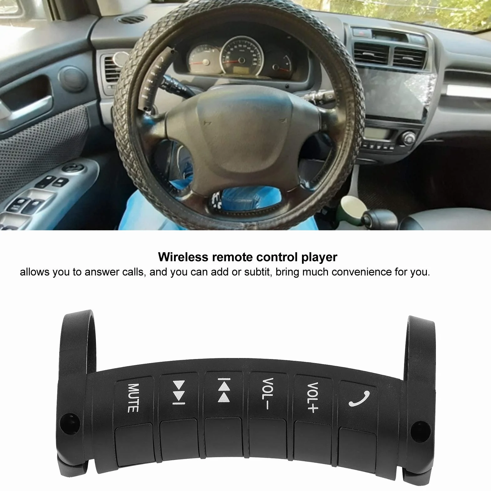 Pulsante al volante Telecomando multifunzione Navigazione 2 Din DVD Controller Universale