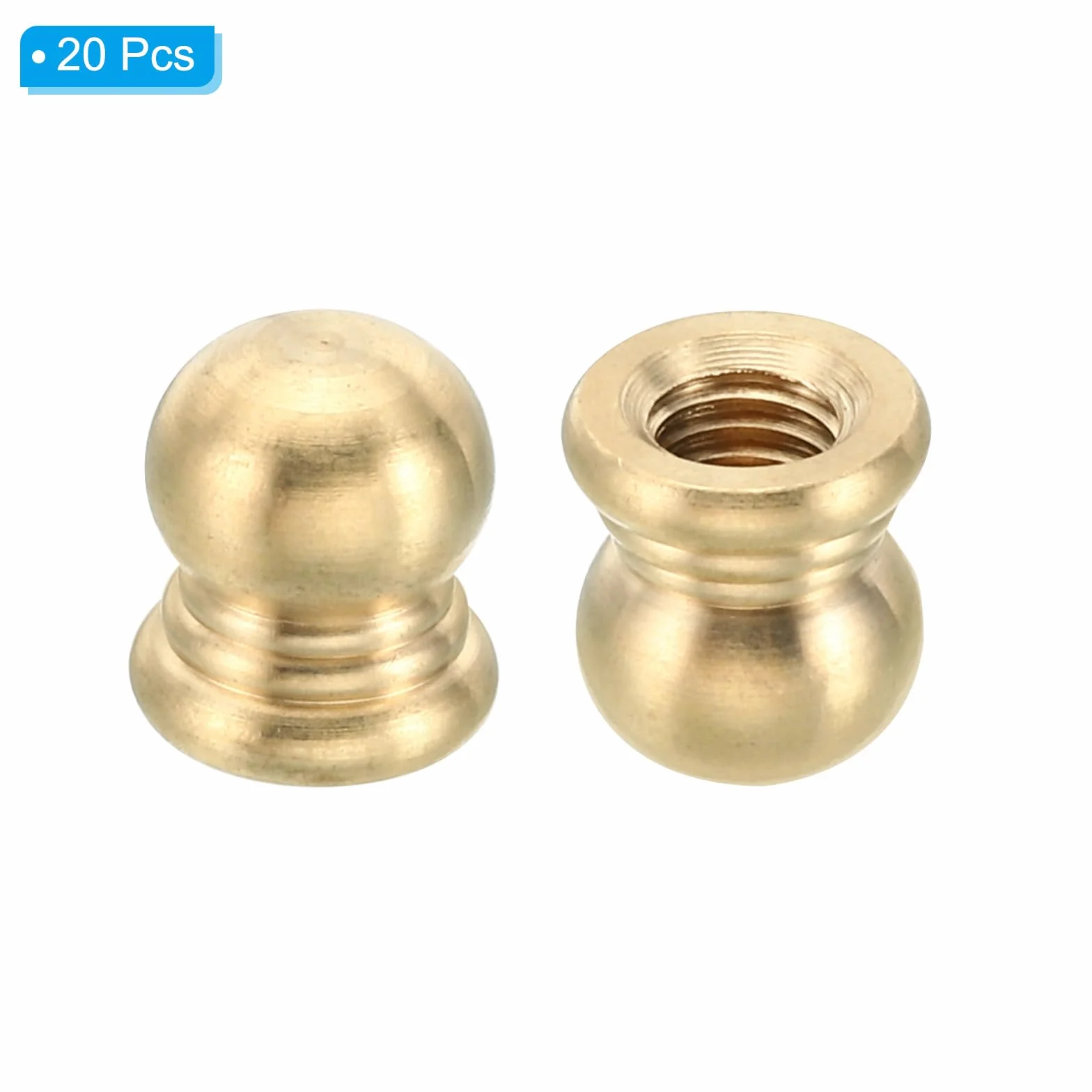 Tappo Dadi Manopola Filettatura Ottone M6x1 10mm PATIKIL 20 Pezzi per Illuminazione Armadio