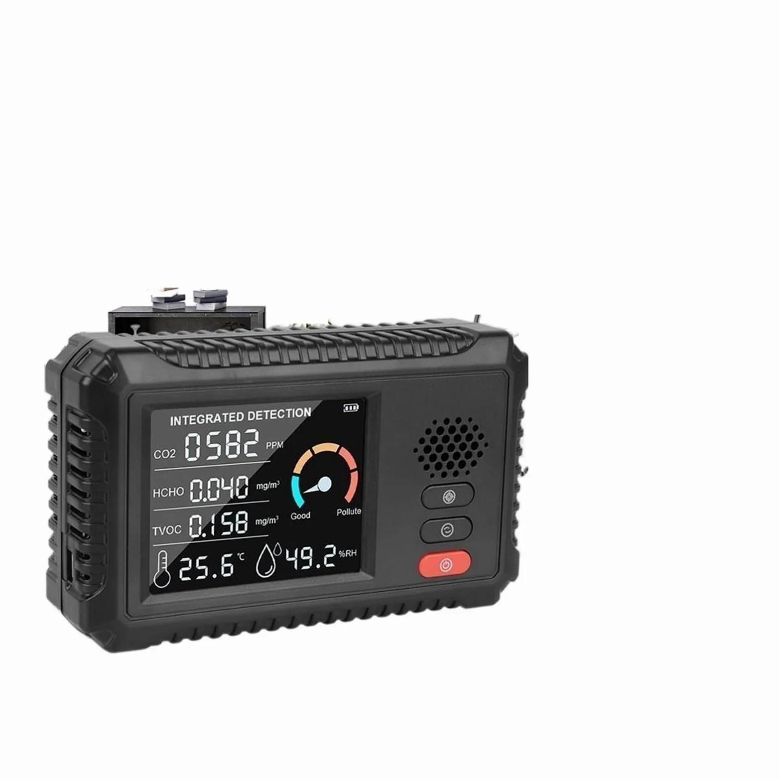 TVOC HCHO Rilevatore di gas CO2 Sensore anidride carbonica Tester dell'aria Monitor della qualità Analizzatore Home Office Outdoor Multifunzionale Per cucina e camper