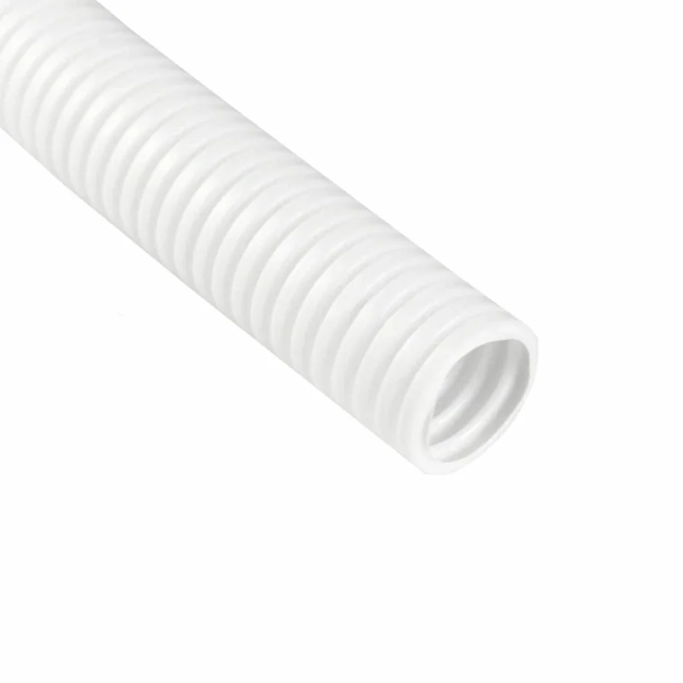 Tubo Corrugato Flessibile Auto 10mm 10 Metri Guaina Isolante Protettivo Cavi Elettrici Bianco