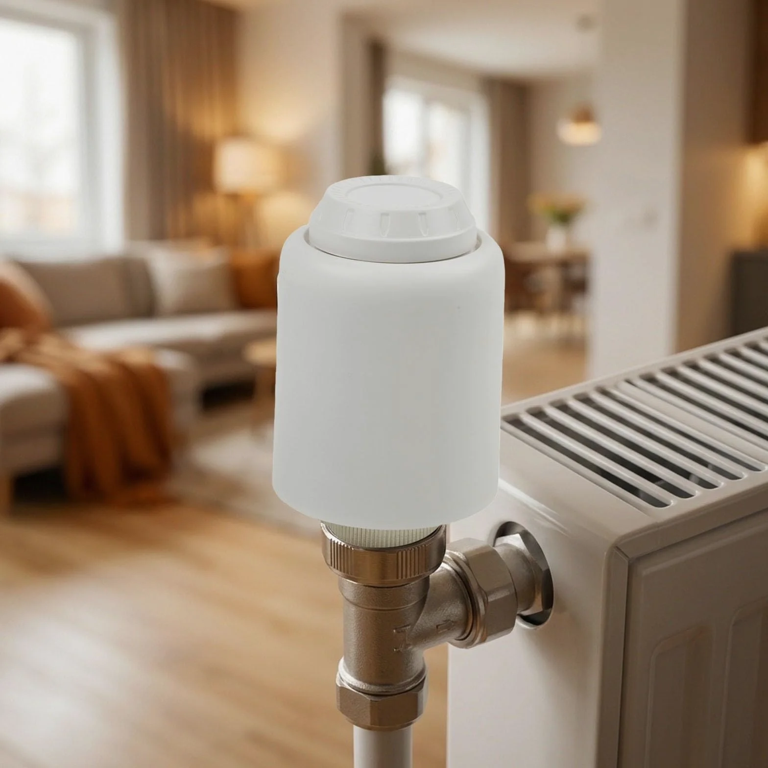 Zigbee - Termostato intelligente per termosifoni con display LCD Smart per | Display LCD girevole, temperatura in tempo reale, finestra aperta, per istruzioni di pulizia, facile lettura