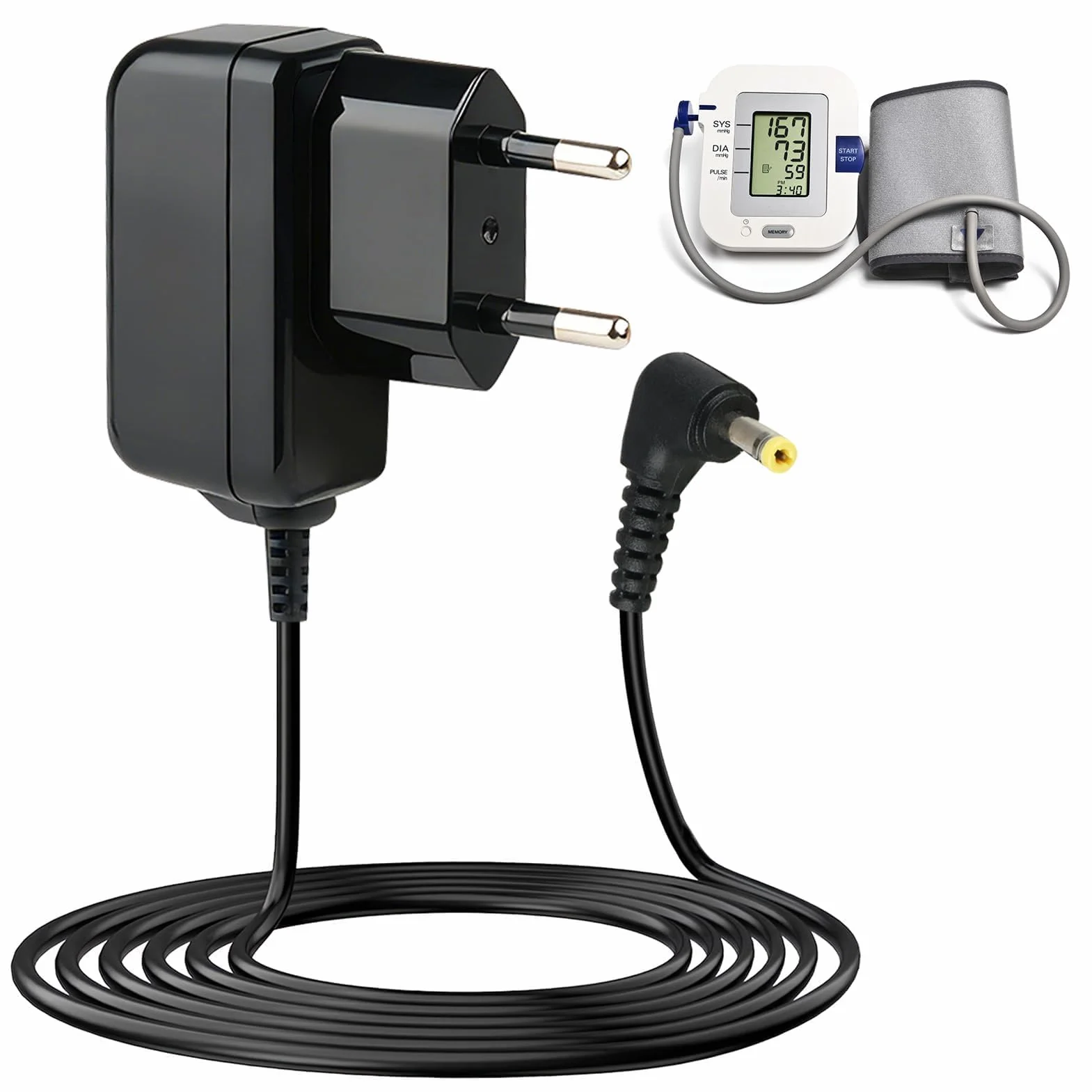 6 V Alimentatore 6 V Caricatore Tensiometro per Omron HHP-CM01 M2 M3 M4 M6 M7 M2 Basic, M3 Comfort, M7 Intelli IT, X2 X3 X4 X6, X2 Basic, X7 Smart Charger Adattatore di alimentazione per Omron