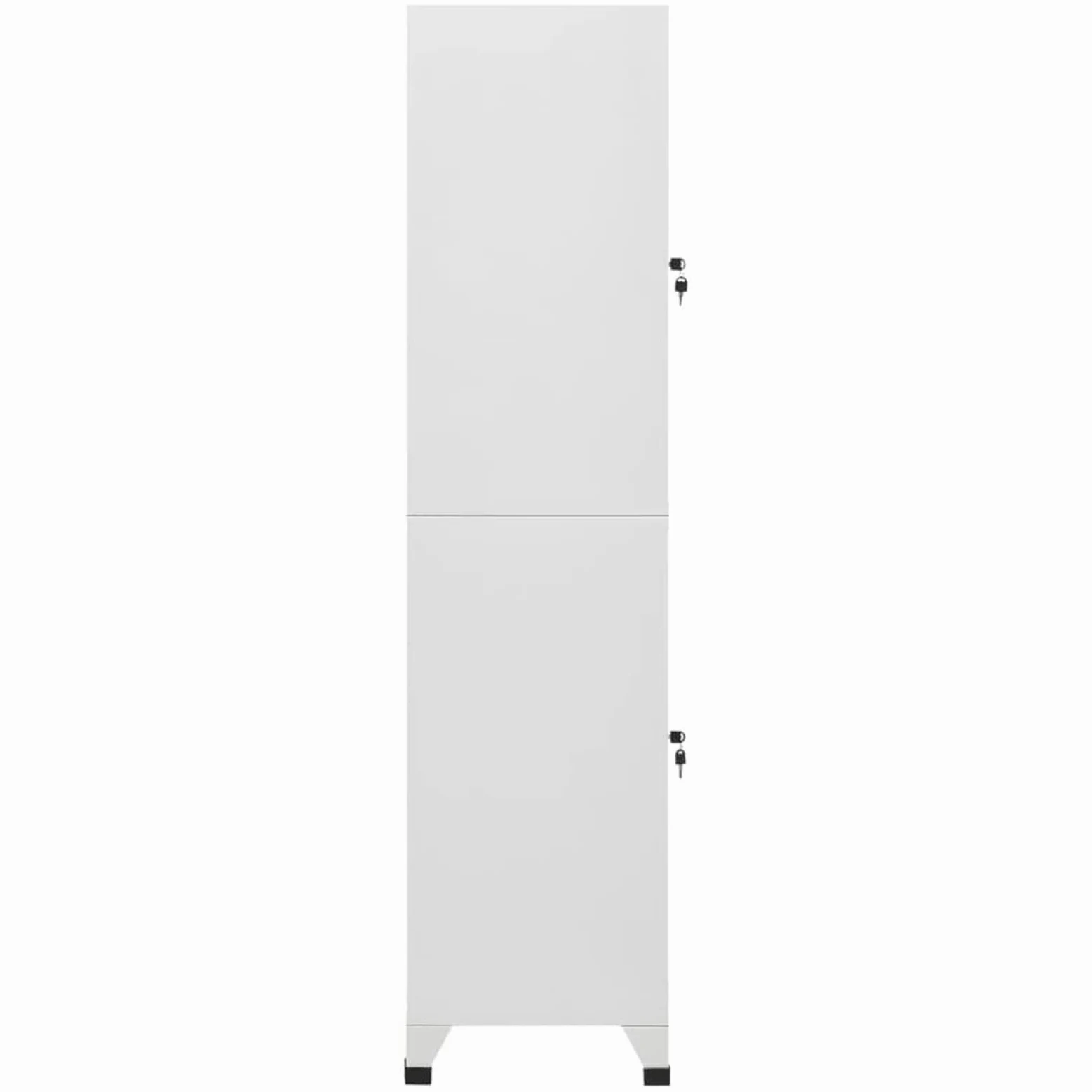Festnight Armadietto Spogliatoio, Armadietti Spogliatoio Metallici, Armadio in Metallo, Armadio Spogliatoio, Armadietto a Chiave a 2 Scomparti 38x45x180 cm