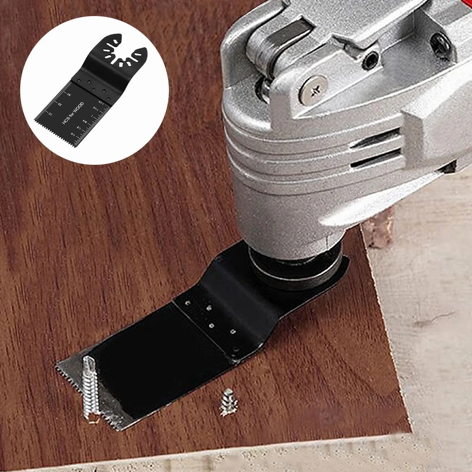 15 PzLame Multifunzione Oscillante, 34mm Lame Utensile Multifunzione Oscillante, Lame Oscillanti Accessori Attacco Rapido per Multi Tool Legno Plastica Metallo PVC