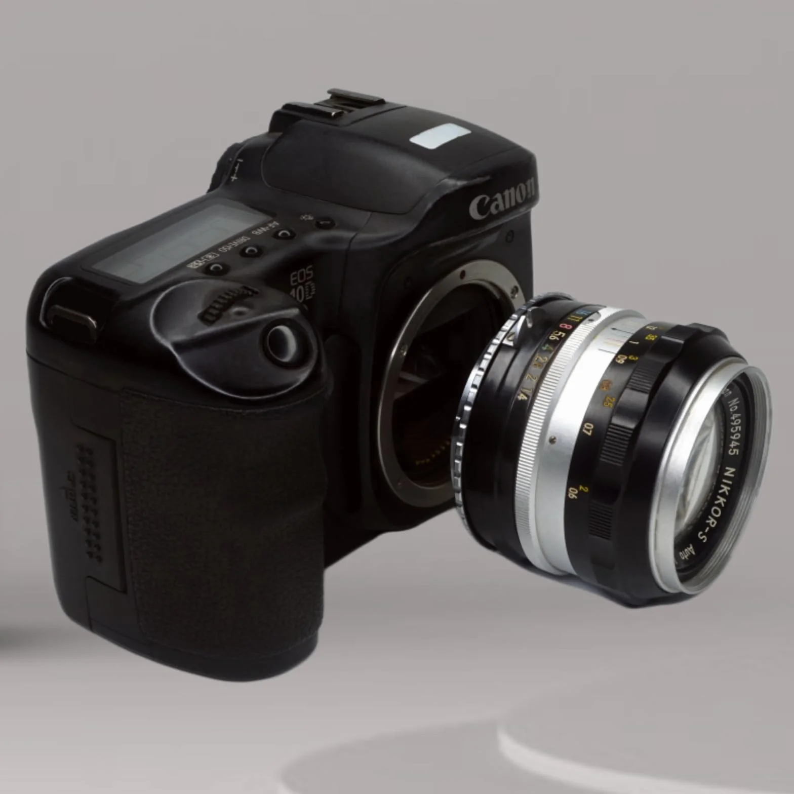 PHOLSY Anello Adattatore per lenti Messa a Fuoco Manuale Compatibile con Obiettivi Nikon F AI AF Mount e Canon EOS EF-Mount Corpo Fotocamera, Nikon F su EOS, Nikon F su EF