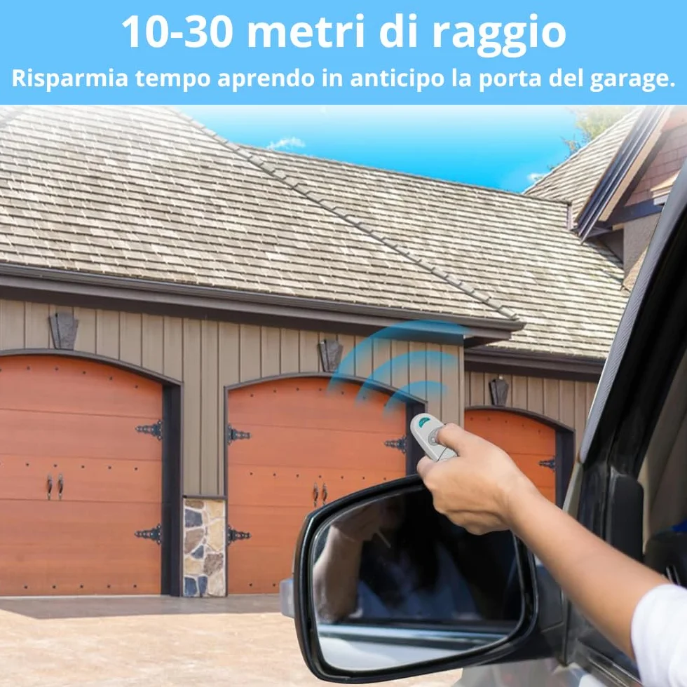 Telecomando Cancello Universale 433,92MHz 2 Canali Compatibile Top 432EE 432EV 432NA 432A 432M 432S T432