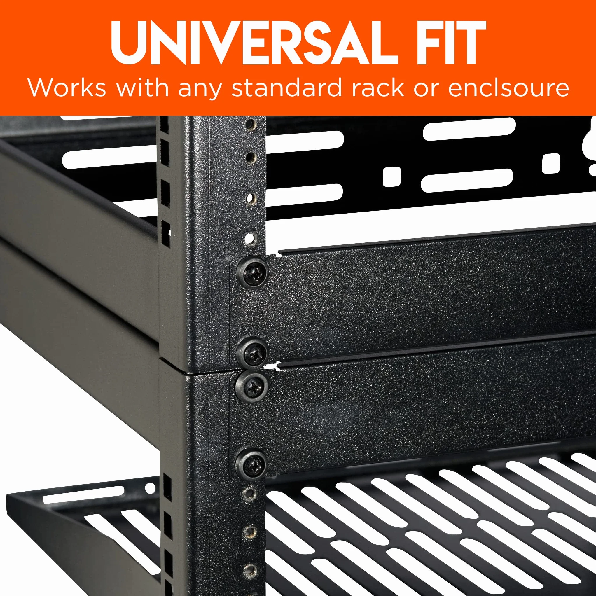 ECHOGEAR Viti per montaggio su rack 10/32 acciaio con rondelle nylon confezione da 50