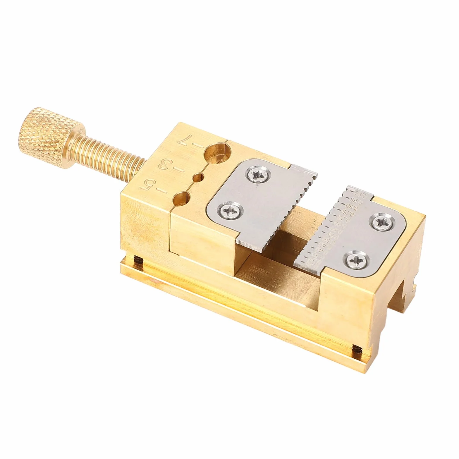Demeras Supporto per Lancette dell'orologio, Morsa da Banco Resistente all'usura Apertura 0,2-0,9 Mm per Riparazione Orologio da Polso