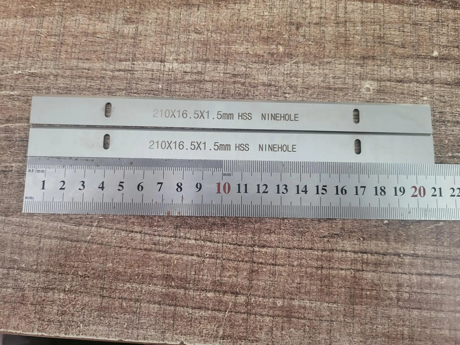HSS Lame Pialla 210mm 210 x 16.5 x 1.5mm 2 Pezzi