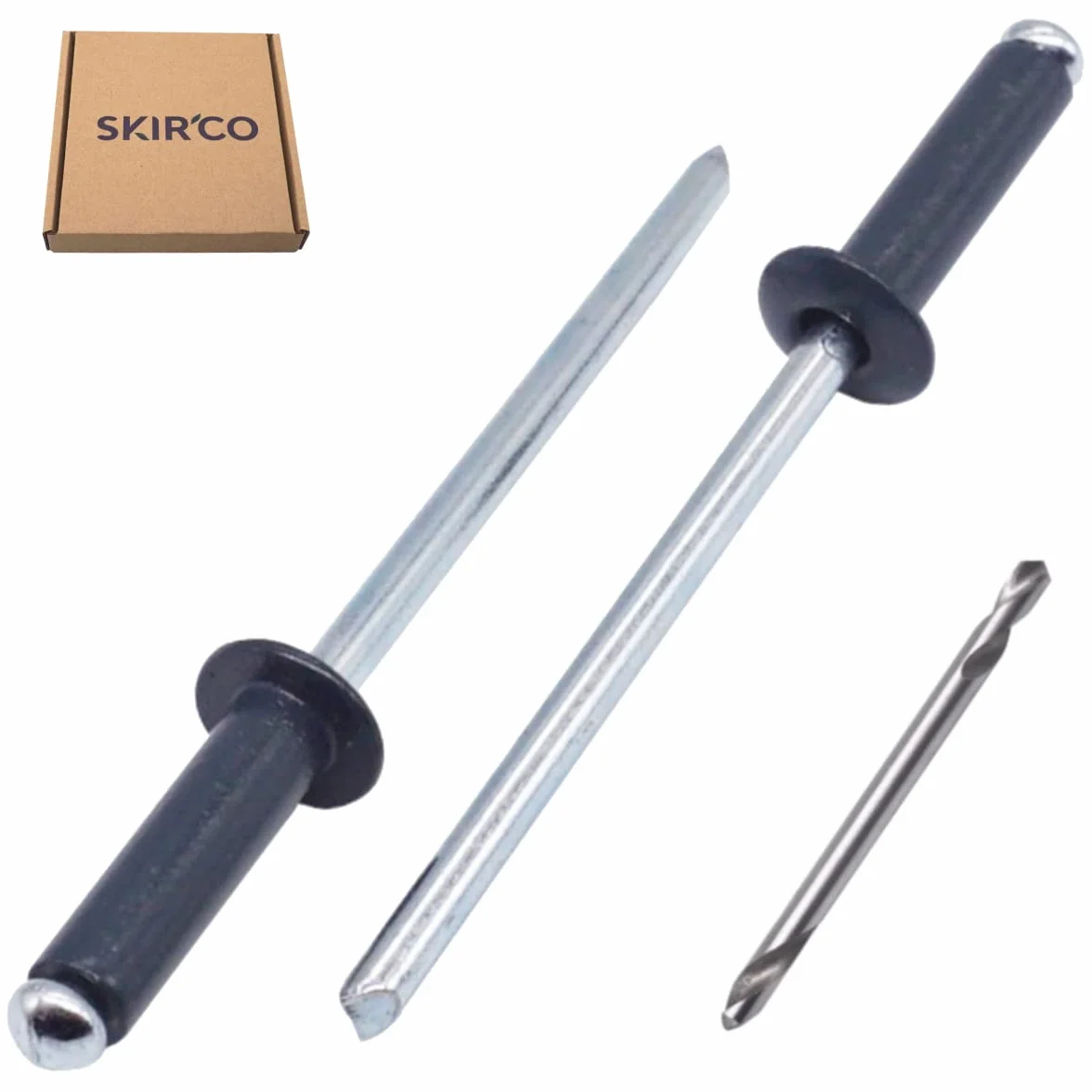 Rivetti ciechi verniciati SKIR'CO 4,0 x 12 mm alluminio DIN 7337 testa a cupola grigio antracite RAL 7016