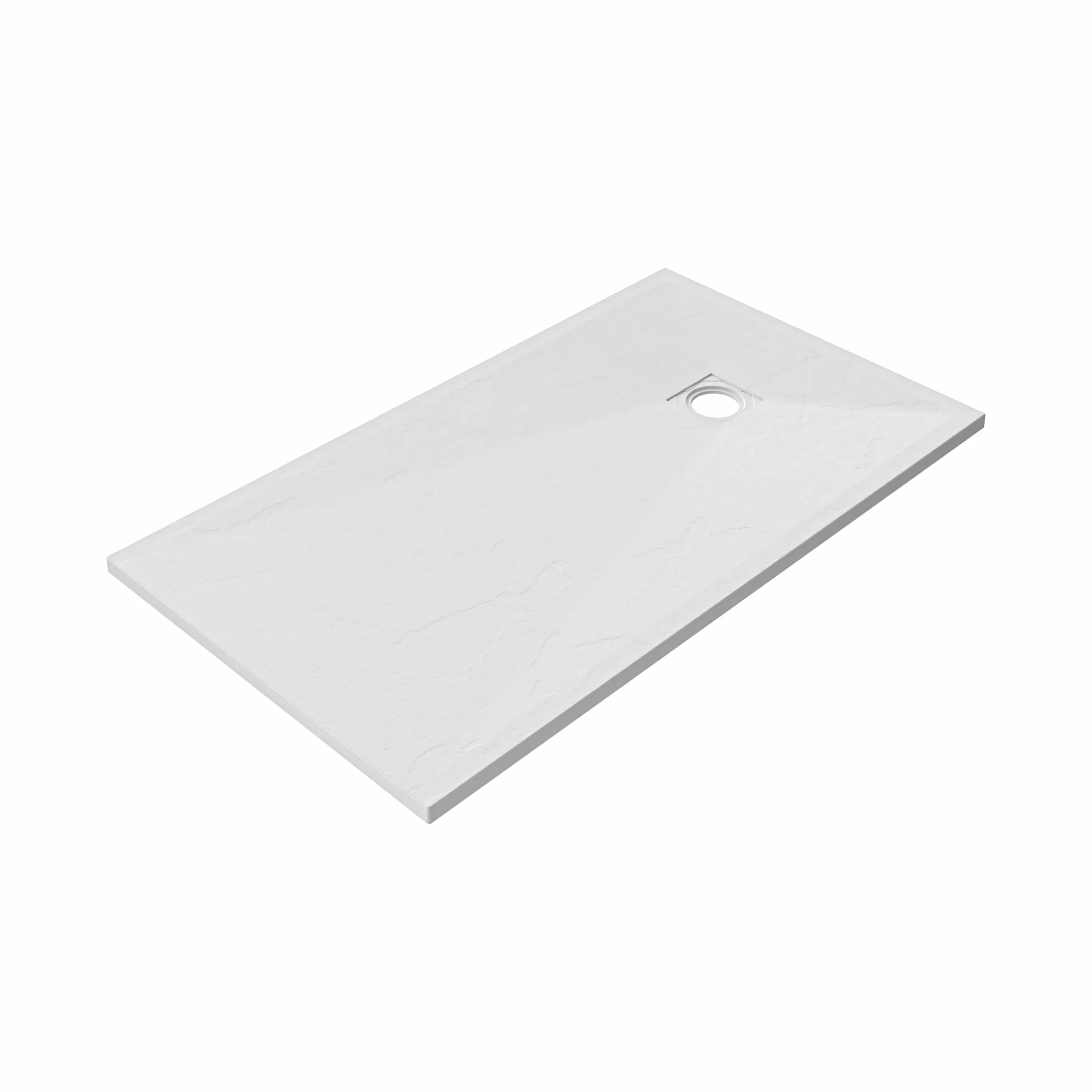 Piatto Doccia Marmoresina Bianco Antiscivolo 90x170 h3cm Effetto Pietra