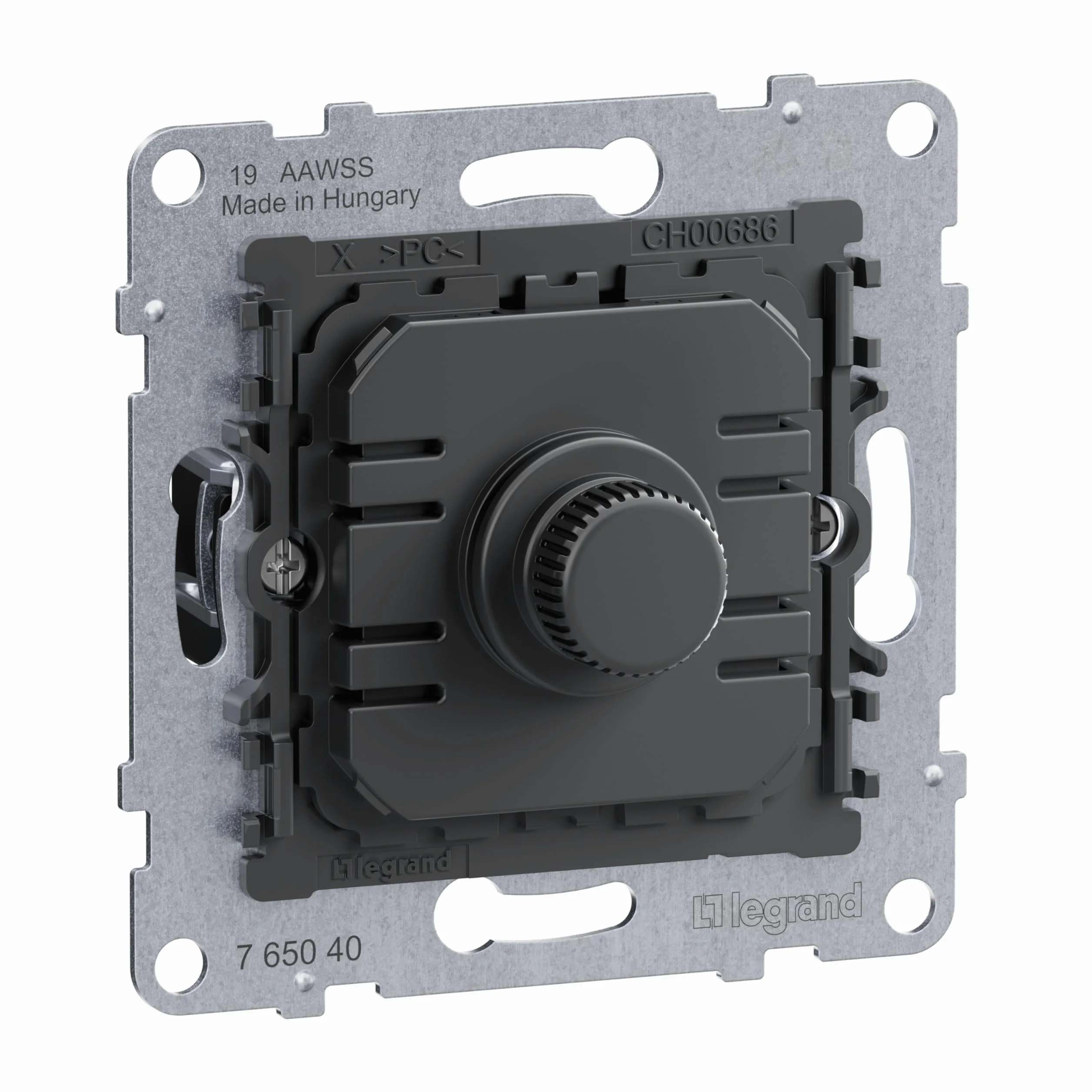 LEGRAND, SEANO 765040 - Dimmer rotativo universale, 300 W, senza conduttore neutro, sezione di fase/sezione, 5-300 W, con morsetti a vite, 2 conduttori