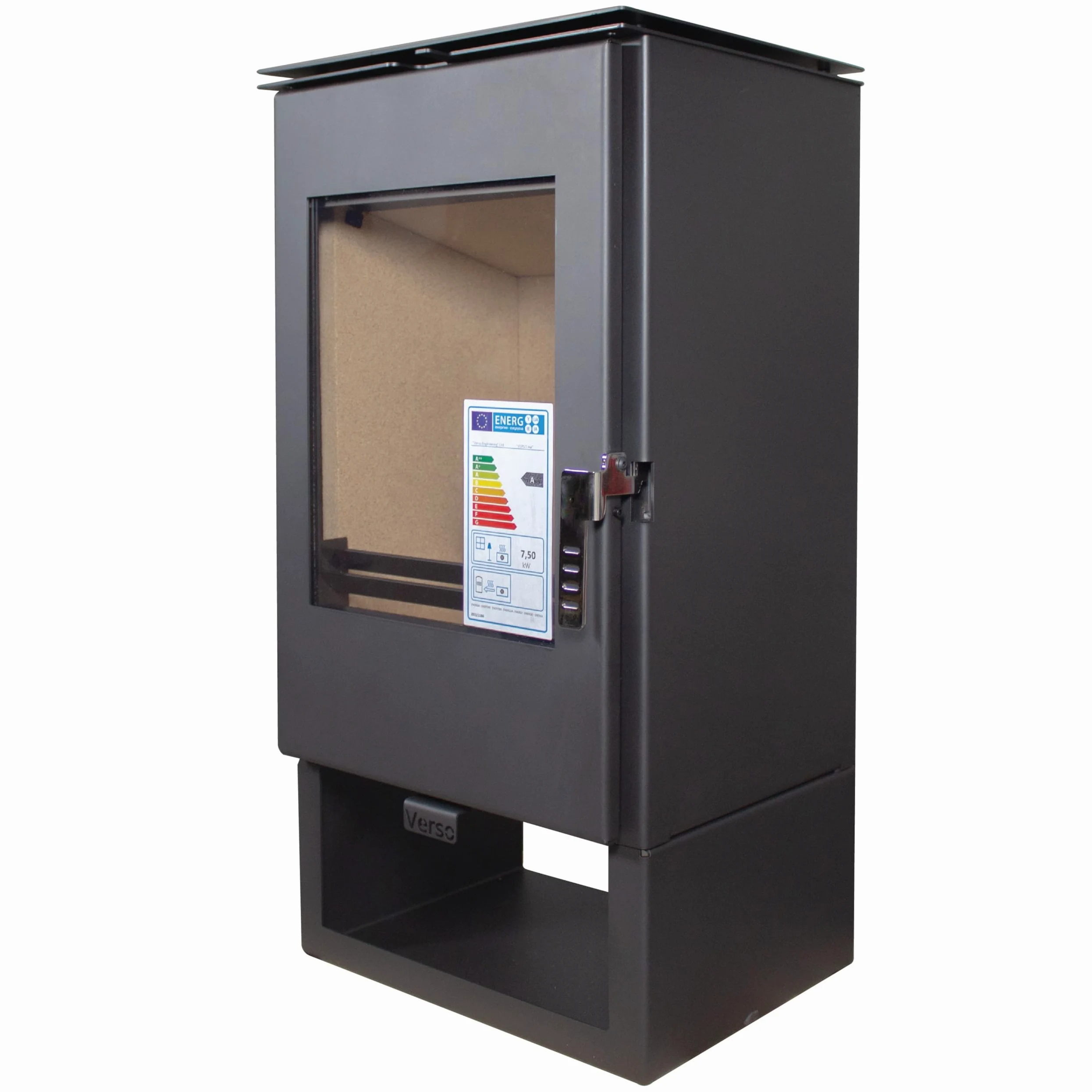 Generic EEK A+ Verso Ina Stufa a legna - 7,5 kW di potenza nominale, robusta e potente, per un calore accogliente a casa