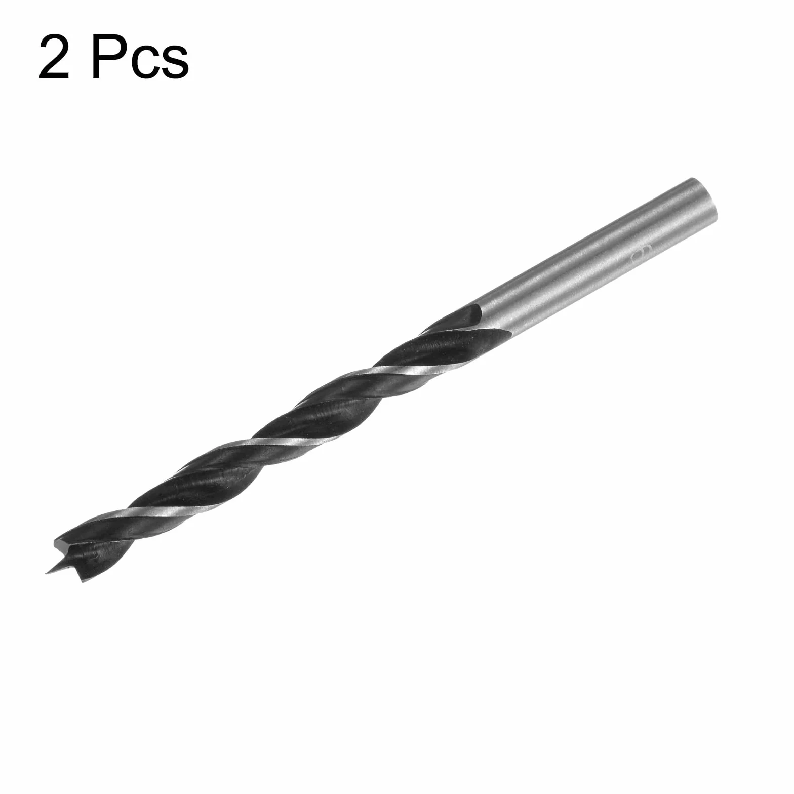 QUARKZMAN Brad Point Punte Trapano 6,5mm (16/64") Dritto Acciaio Tondo Shank 2,6" Profondità Foratura per Legno Carpenteria Plastica Gomma