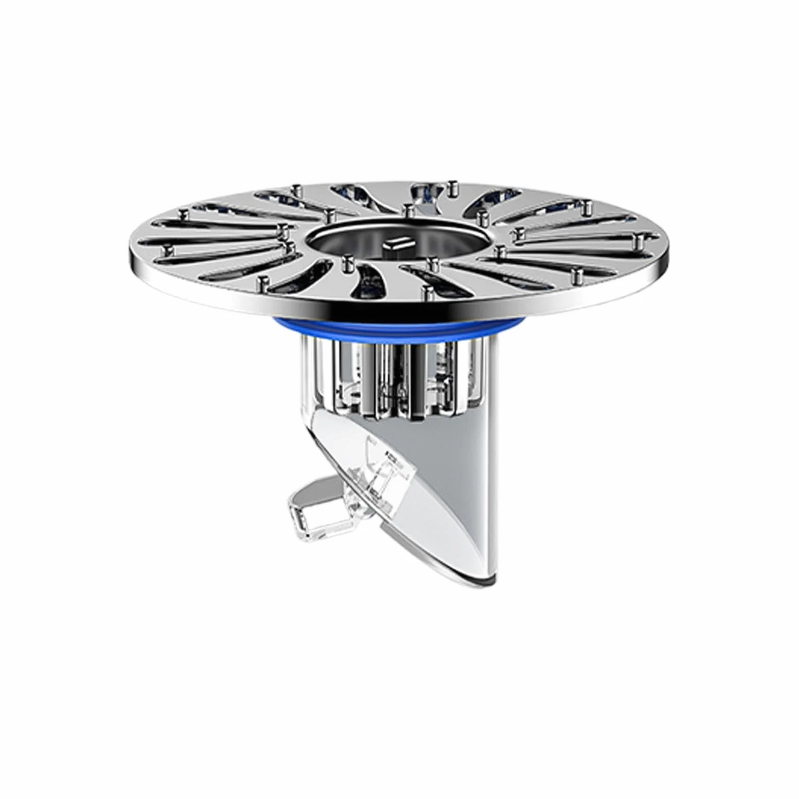 Scarico a pavimento per bagno in acciaio inox antiodore con sifone per doccia