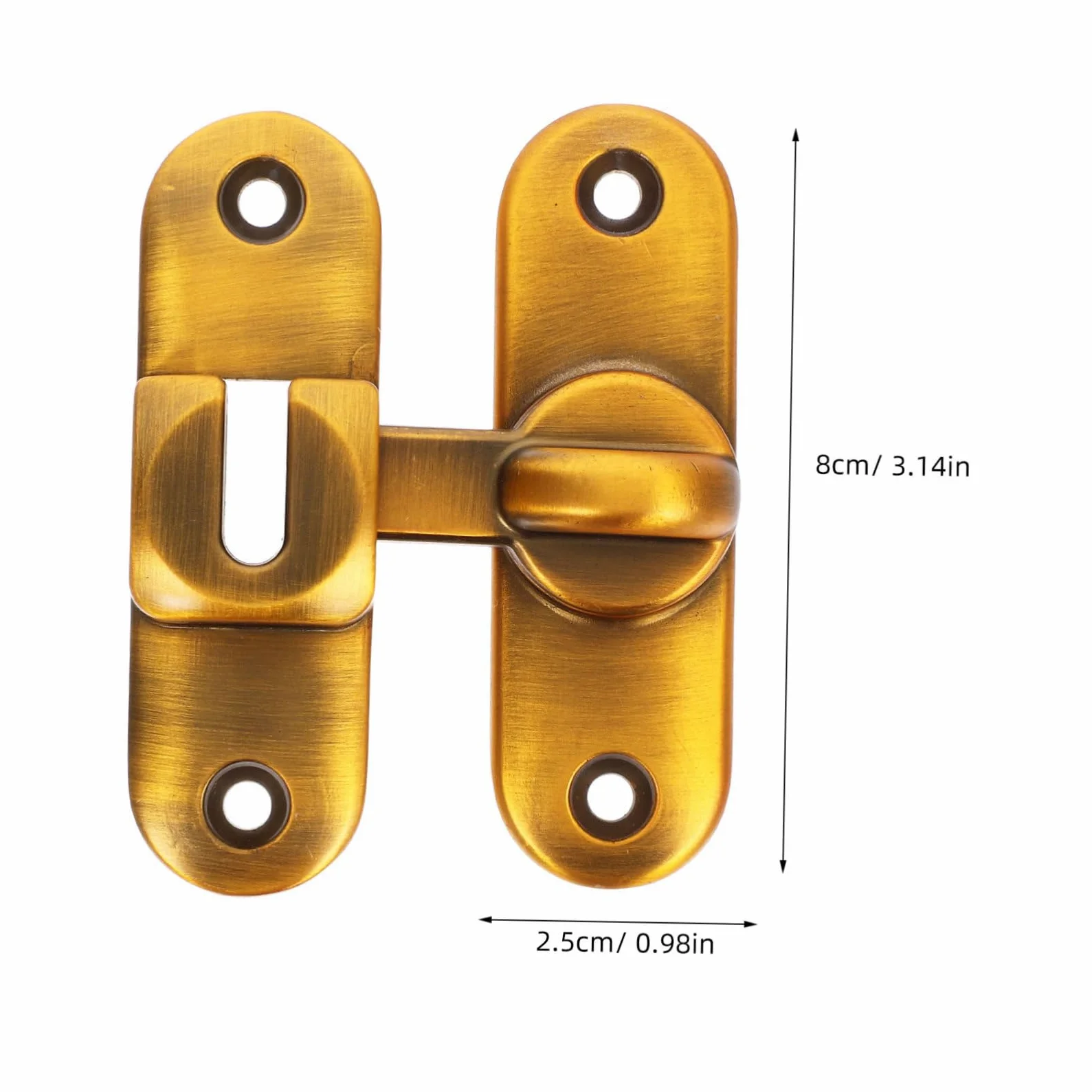 Artibetter 2sets Serratura Scorrevole Per Porta Chiusura Acciaio Inossidabile Per Porte Battente Facile Installazione e Design Moderno Sicurezza Per Ambienti Domestici e Commerciali