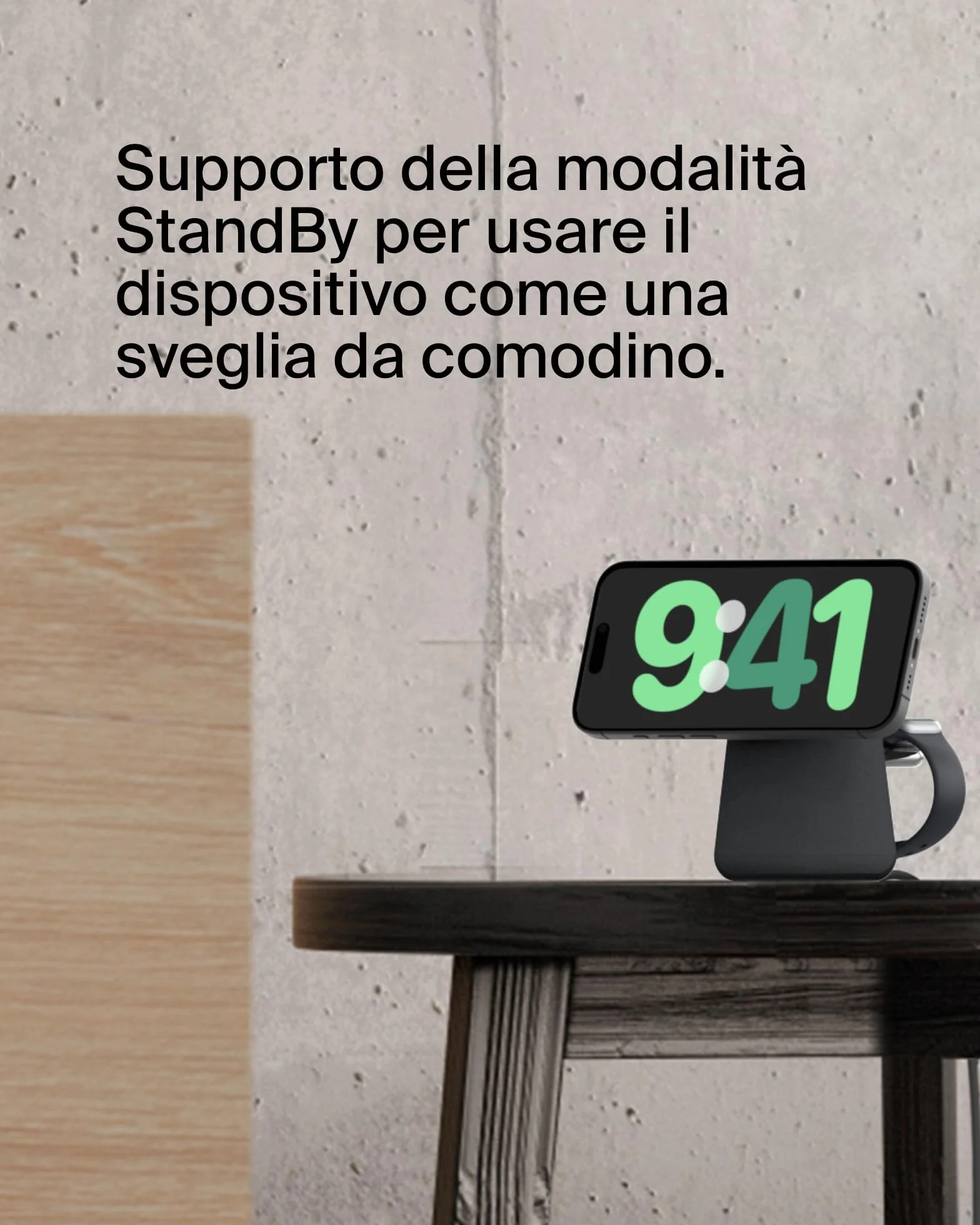 Belkin BoostCharge Caricabatteria wireless 2 in 1 con Qi2 da 15 W, caricatore MagSafe per iPhone 16, 15, 14, 13, 12, Apple Watch, AirPods e altri dispositivi Qi2, alimentatore incluso, Carbone