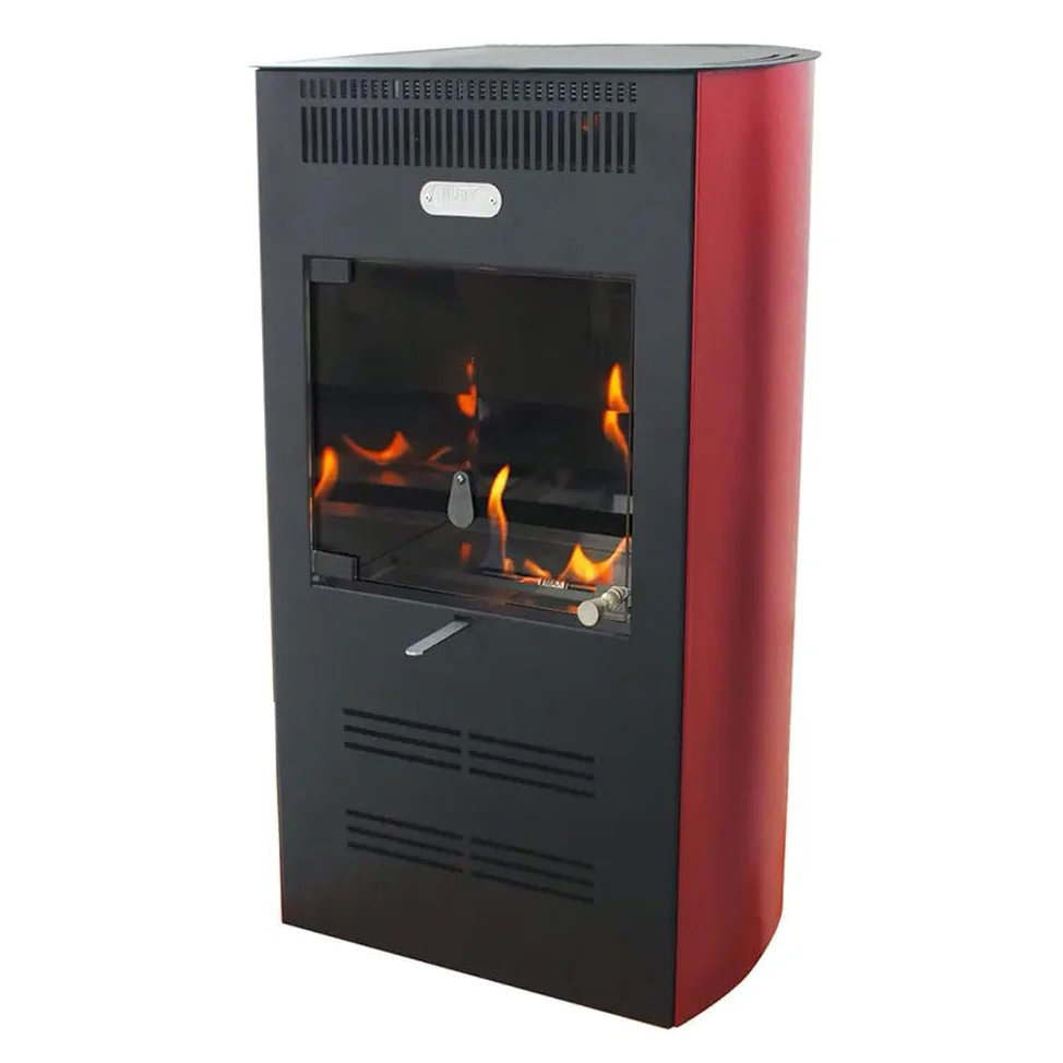 Stufa a Bioetanolo da Interno 3kW Ventilata Karlsen Elegance Bordeaux