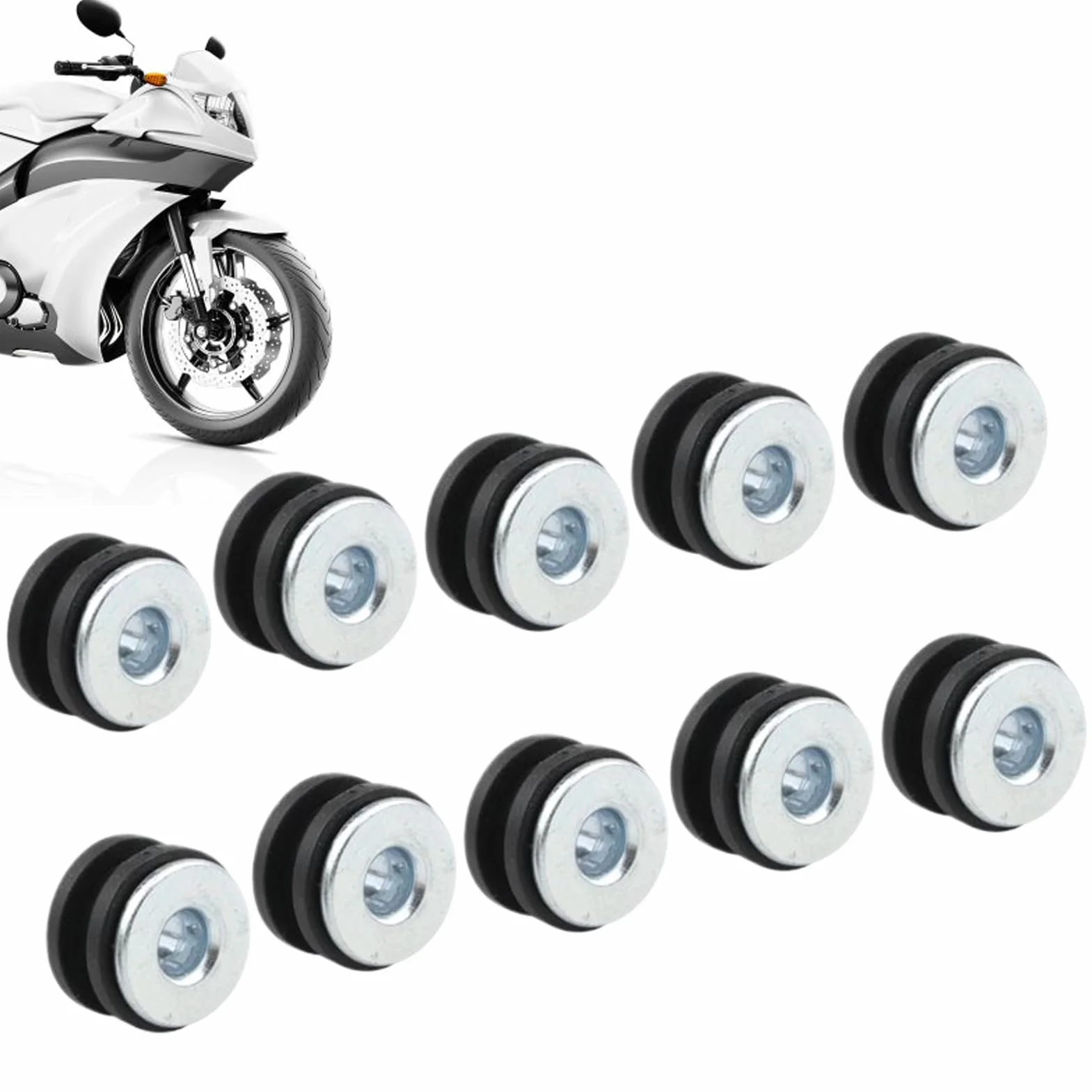 Guarnizioni per Motociclette in Gomma Antiurto per Parabrezza
