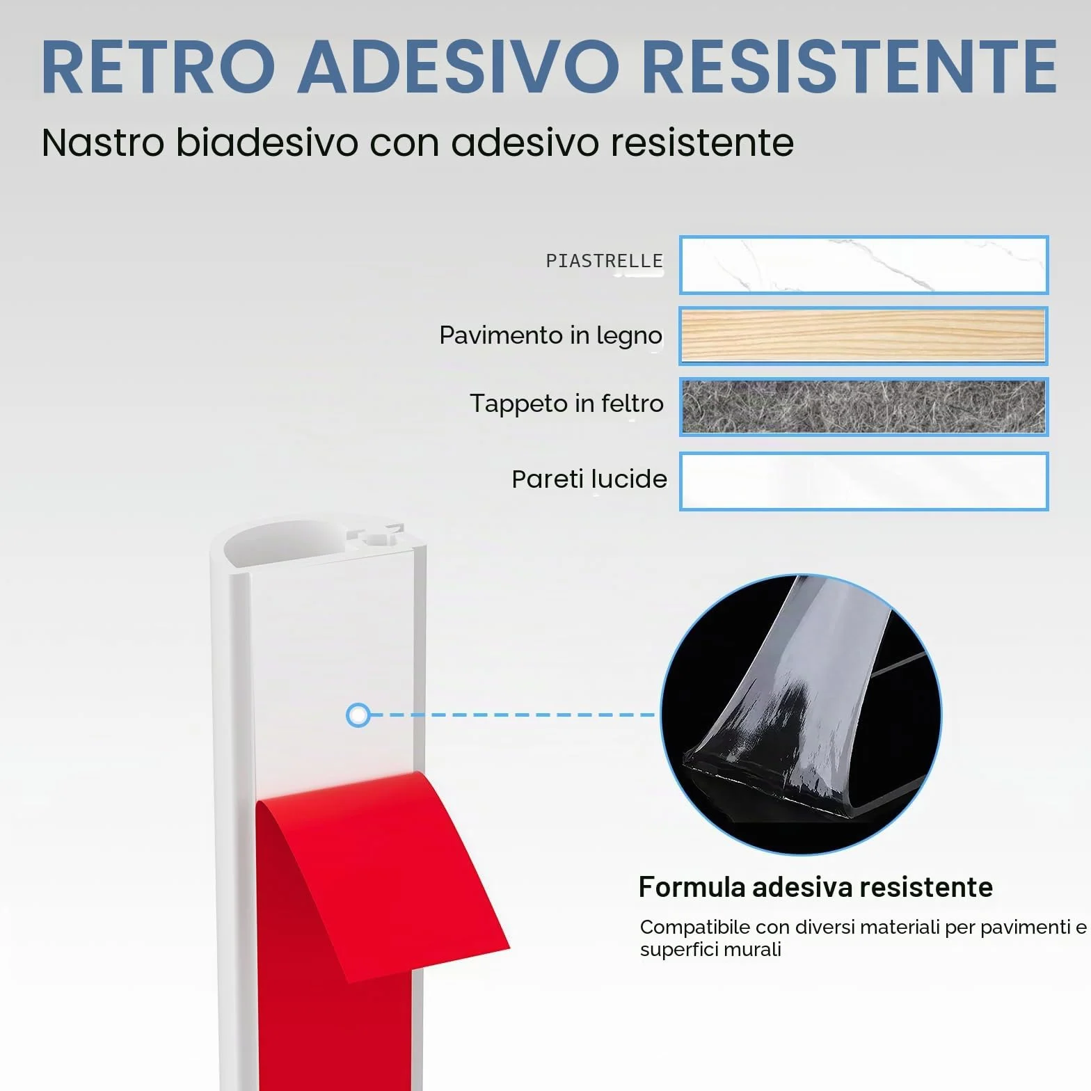 Canalina Passacavi Adesiva Bianca 1M PVC Flessibile Protezione Cavi Parete Esterni Resistente Alle Intemperie