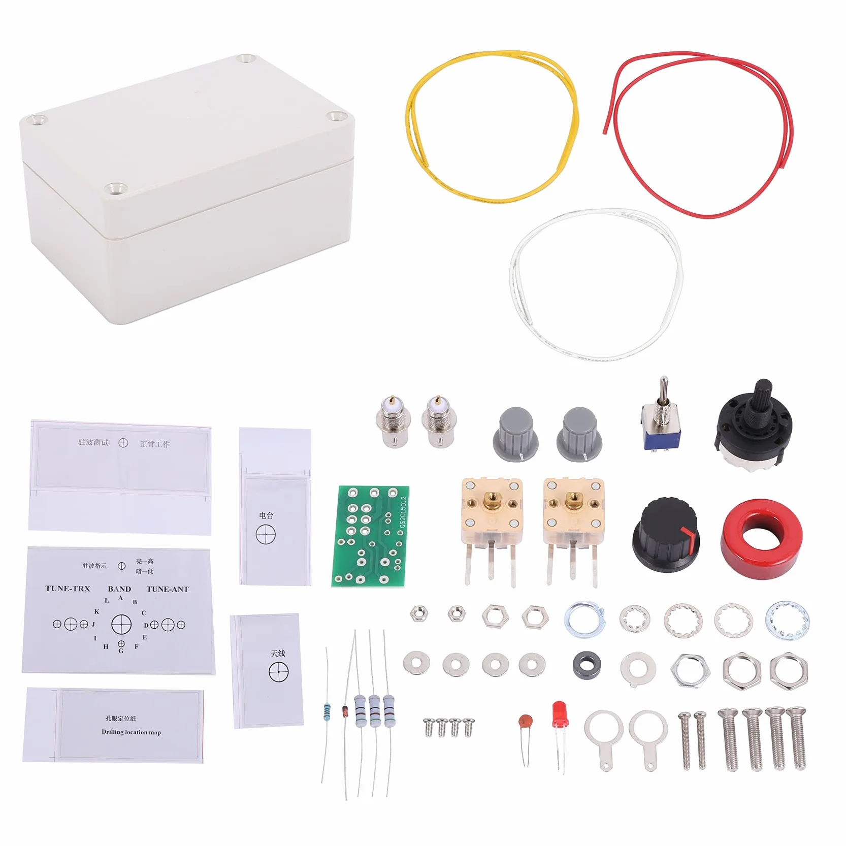 1-30 MHz LED Vswr DIY Kit sintonizzatore antenna manuale per radio amatoriale per interfaccia Cw Qrp Q9 Bnc