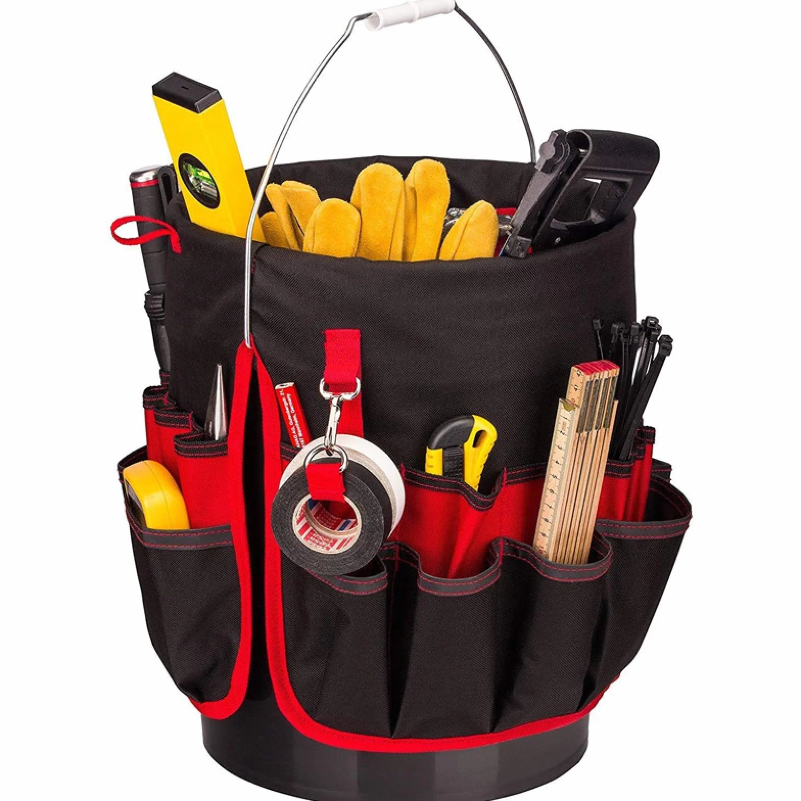 Secchiello per Attrezzi Borsa, Utensili Secchio Organizer, Secchio Tela Porta Utensile e Organizzatore, Organizer per Attrezzi Secchio per Attrezzi, Borsa Porta Attrezzi, Custodia per elettricista