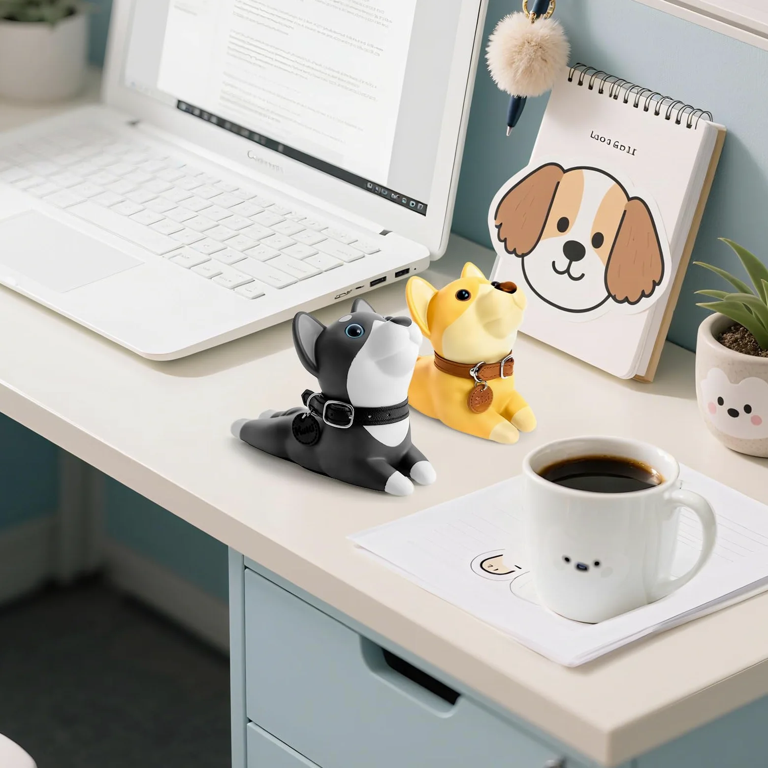 DomeStar, fermaporta, con simpatico fermaporta a forma di cane Husky, decorativo per porta a forma di animale