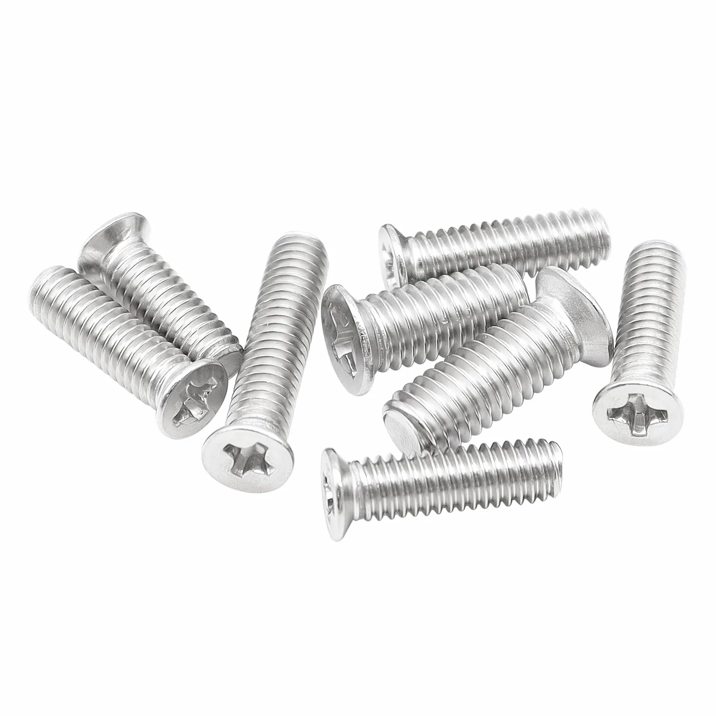 Viti a Testa Svasata M3x6mm Acciaio Inossidabile Phillips 20 Pezzi