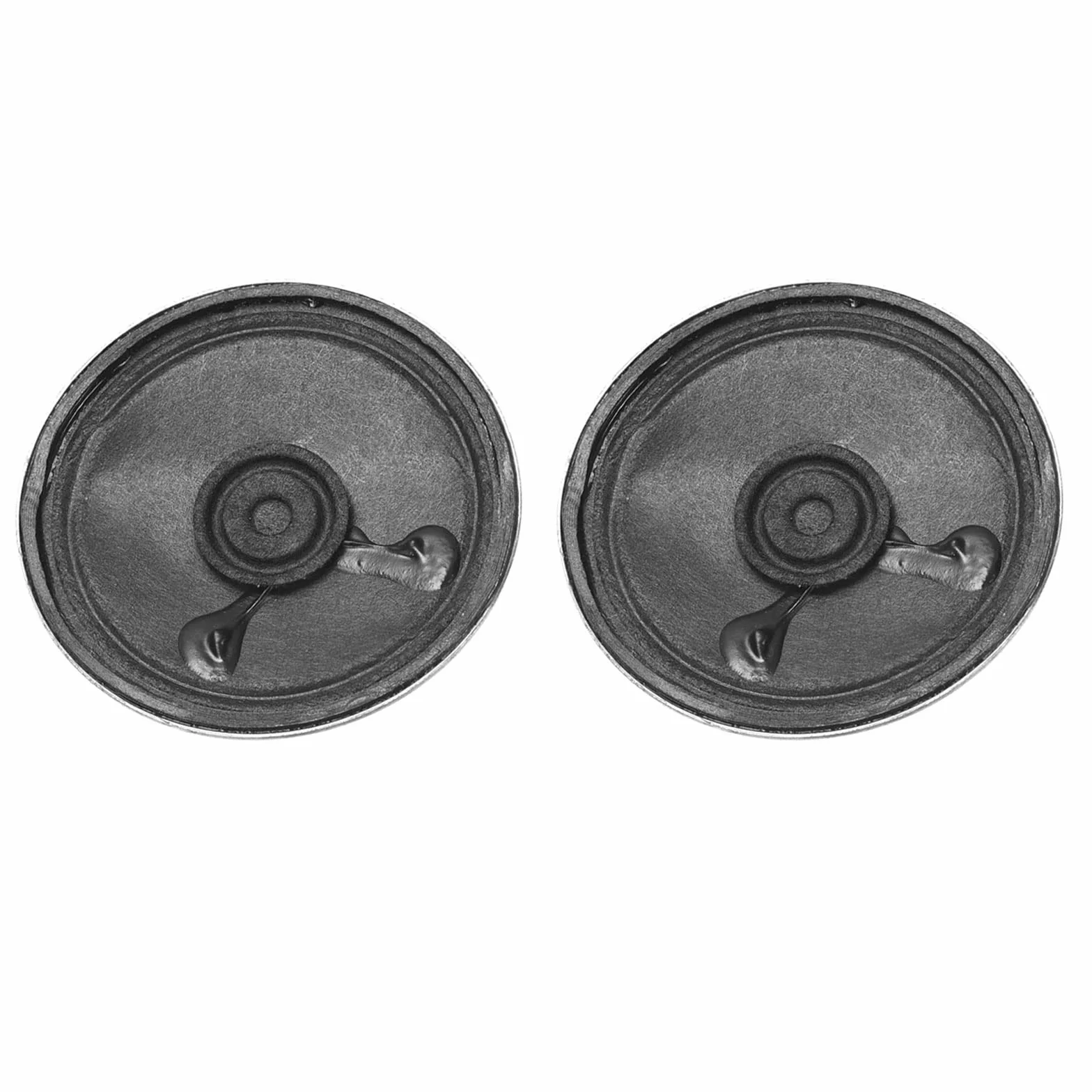DMiotech 2 pezzi 2 W 8 Ohm 50mm Diametro FAI DA TE Altoparlante Magnetico Forma Rotonda Altoparlante Interno di Ricambio per Altoparlante FAI DA TE Nero