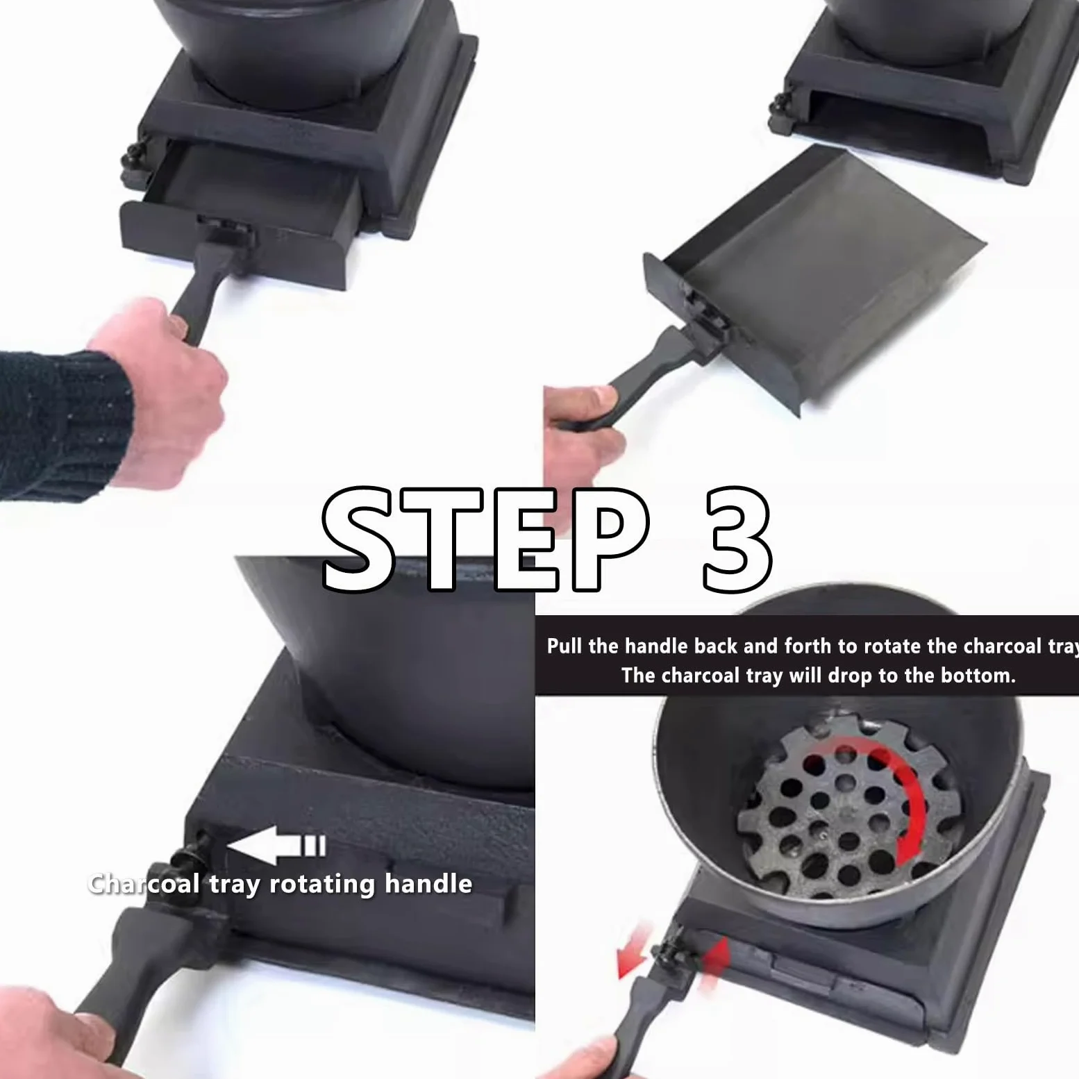 Stufa a Legna Cucine da Campeggio Il Design Senza Fumo e Adatto All'uso in Tende Rifugi e for Cucinare Riscaldare e Fare Barbecue Quotidianamente