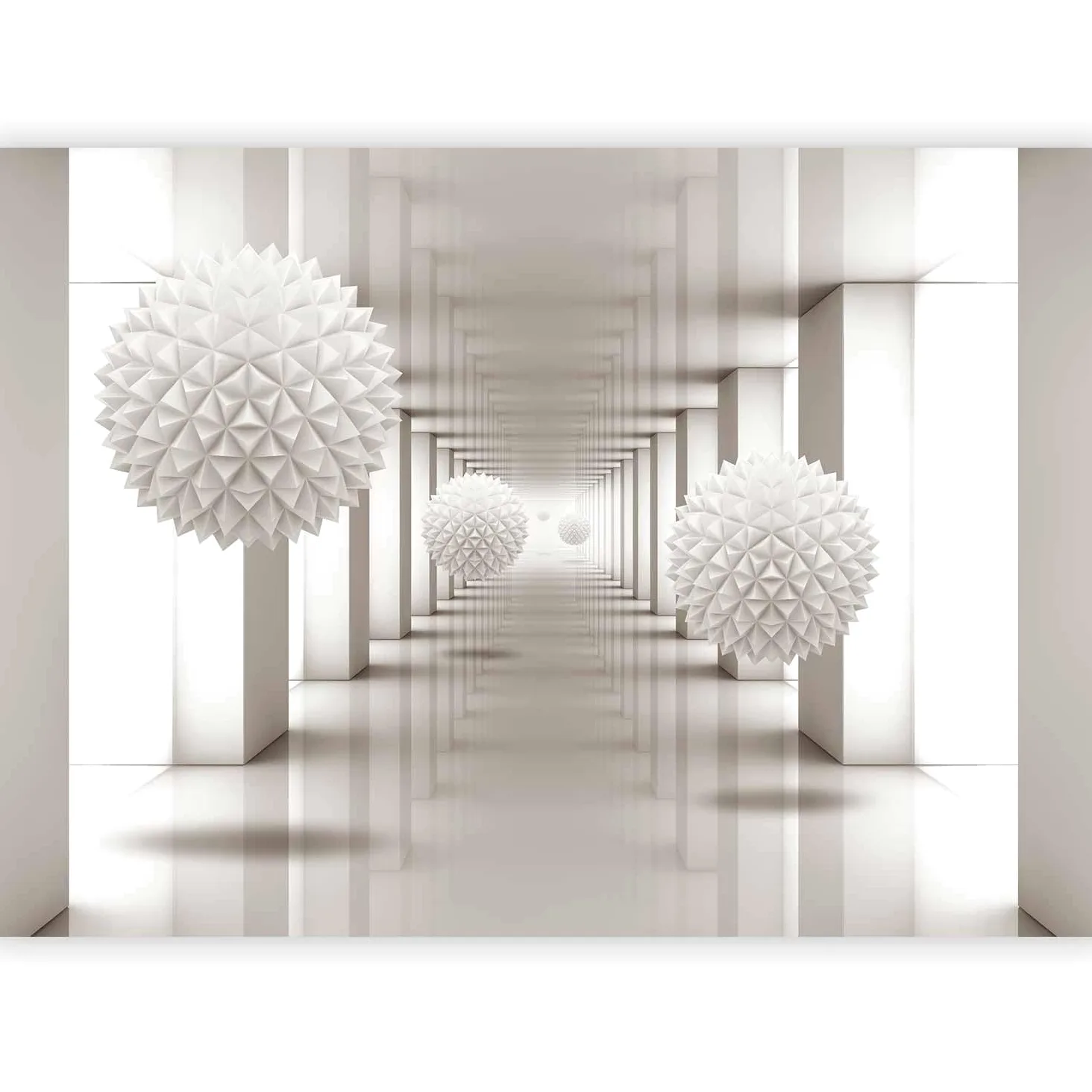 murando - Carta da Parati Moderna per Cameretta, Effetto 3D, 350x256 cm | Fotomurali in TNT, Decorazione da Muro XXL, Carte da Parati Moderne, Geometrico, Produzione Europea