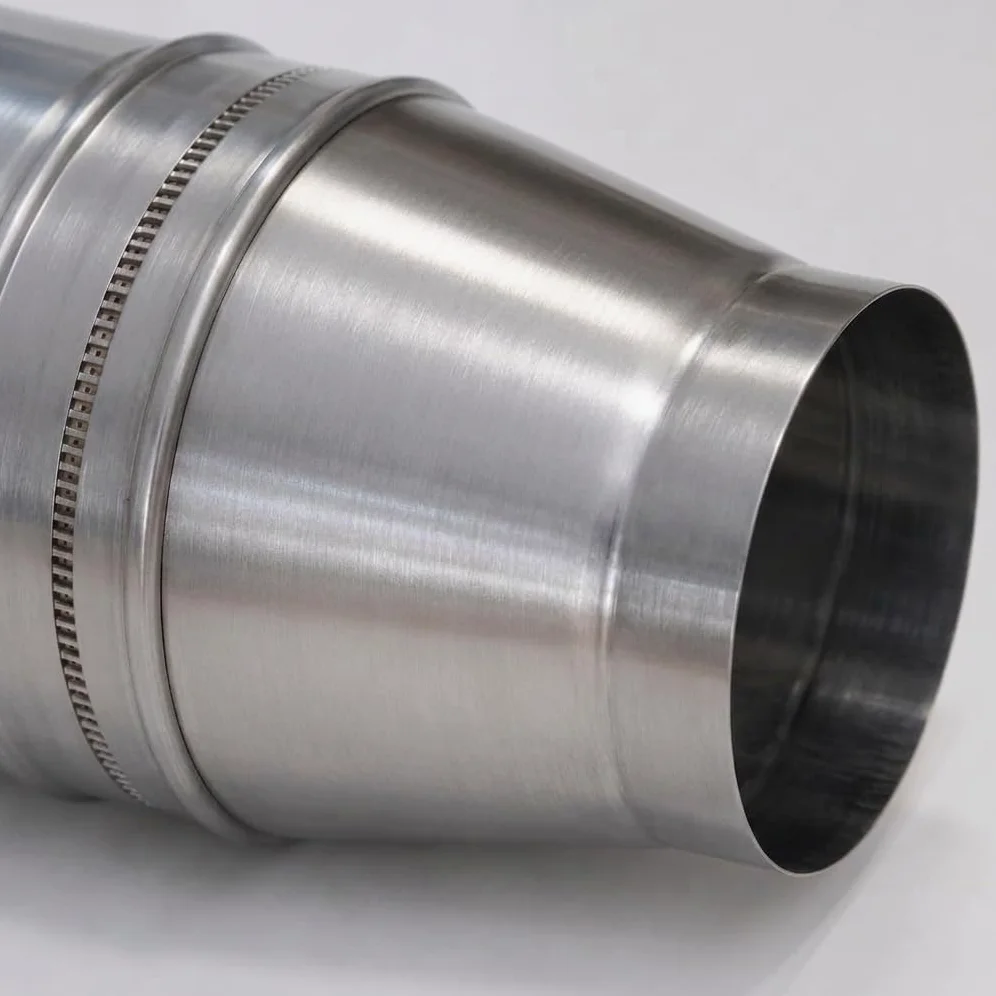 MAKA Comignolo Conico, Terminale in Acciaio Inox per Canna Fumaria Camino Stufa a Legna Pellet e Gas, Cappello Antipioggia Aspirafumo Conico(Ø 220 mm)