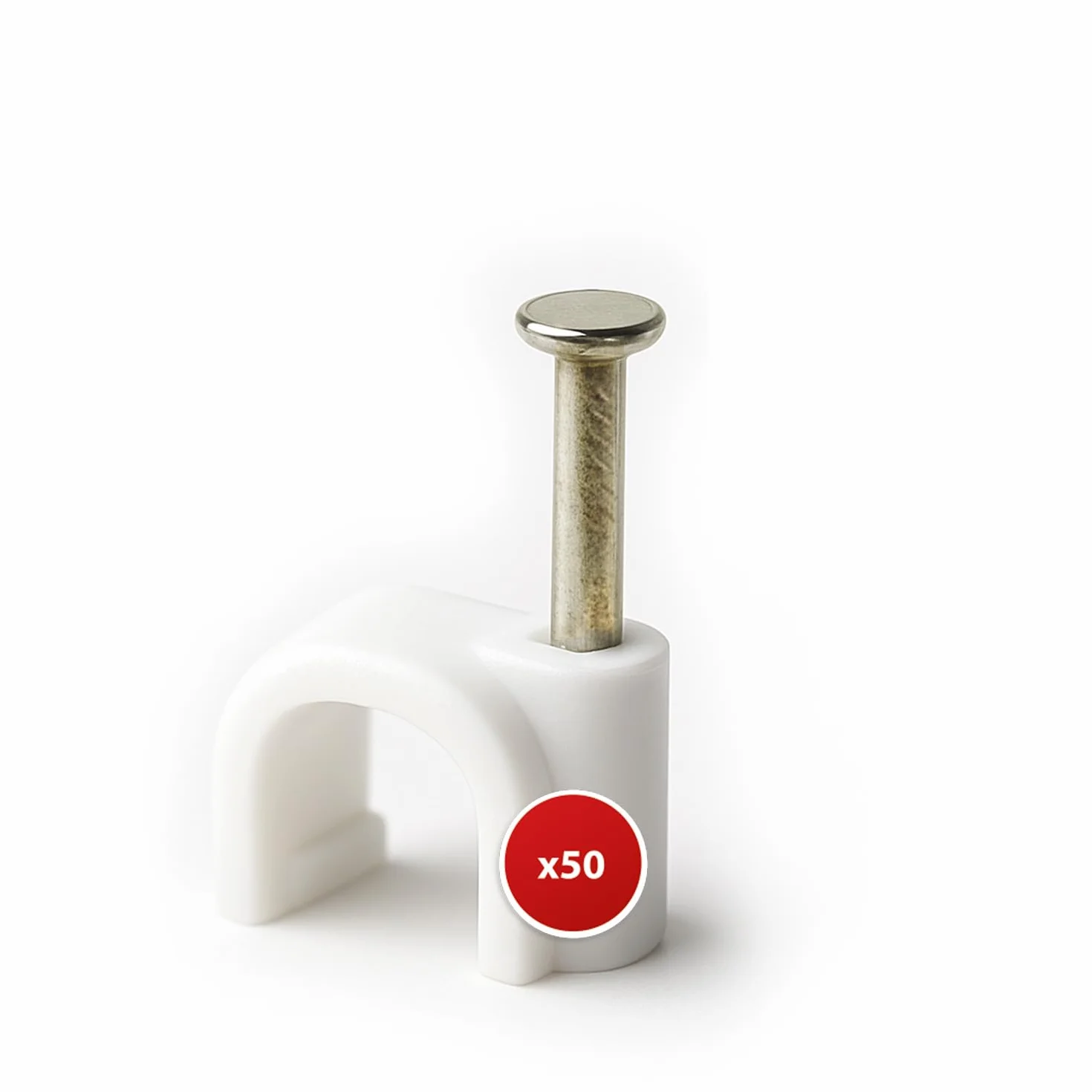 Velamp passacavo in plastica bianca 50 pezzi diametro 4 mm² copricavo tondo