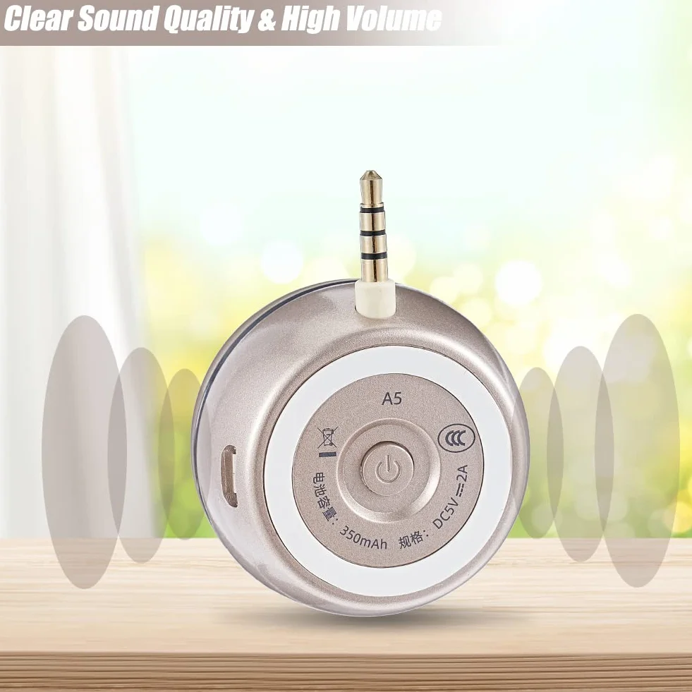 Mini Altoparlante Portatile Con Spina da 3,5 mm, 3W Ricaricabile per Telefono Cellulare, Computer, MP3 - Cavo Audio Incluso