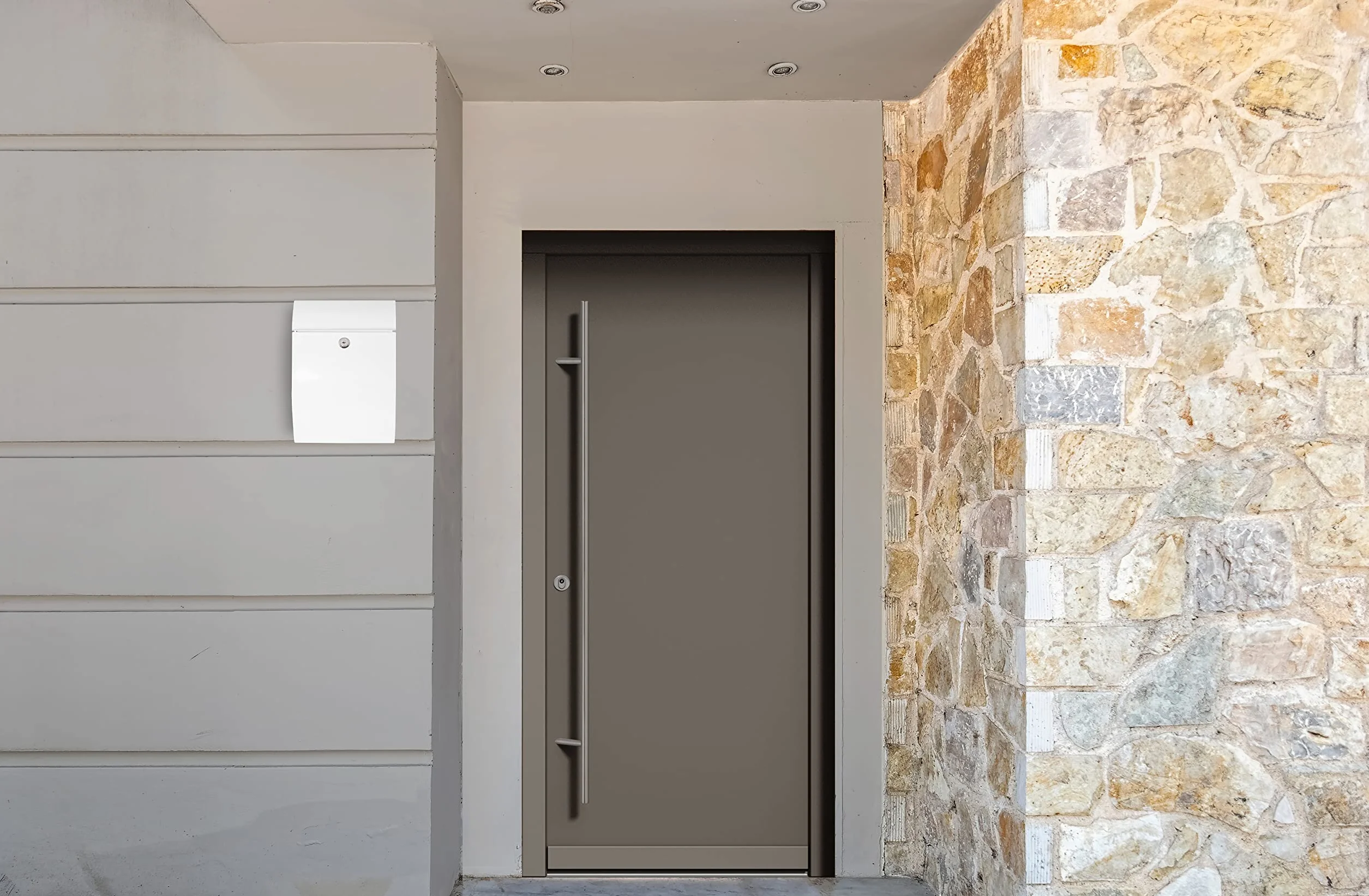ARREGUI Galan E5961 Cassetta Postale Individuale Esterno Acciaio S DIN A5 Parete Bianco