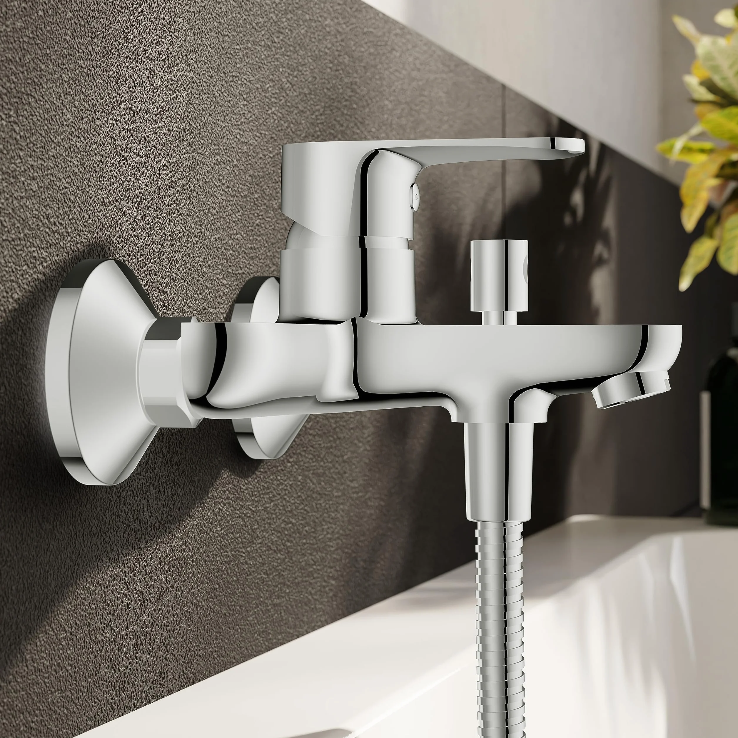 EISL Claudio NI023CALCR Miscelatore Vasca da Bagno con Doccetta Deviatore Monocomando Cromato