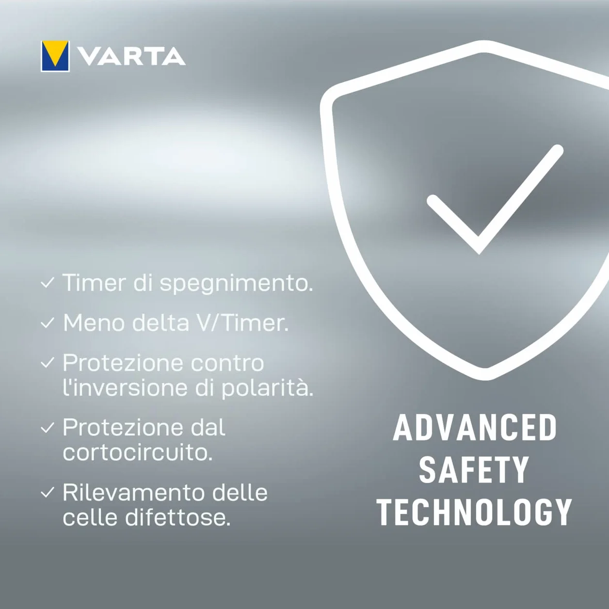 Varta Caricabatterie LCD per AA/AAA con 4 Batterie AA 2600 mAh, Adattatore 12V e Cavo USB Inclusi
