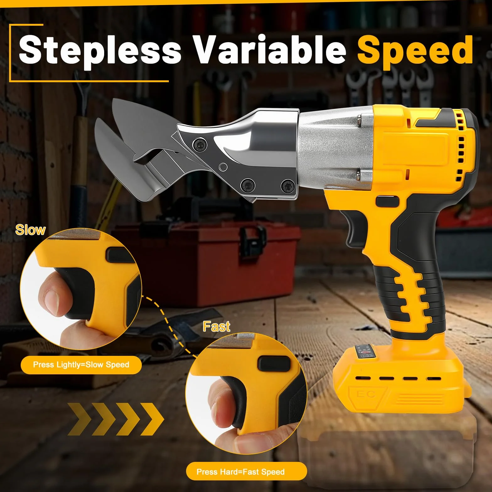Cesoie per Lamiera senza fili Dewalt 18V 20V batteria testa rotante 360° 2 mm Forbici Elettriche senza spazzole PVC