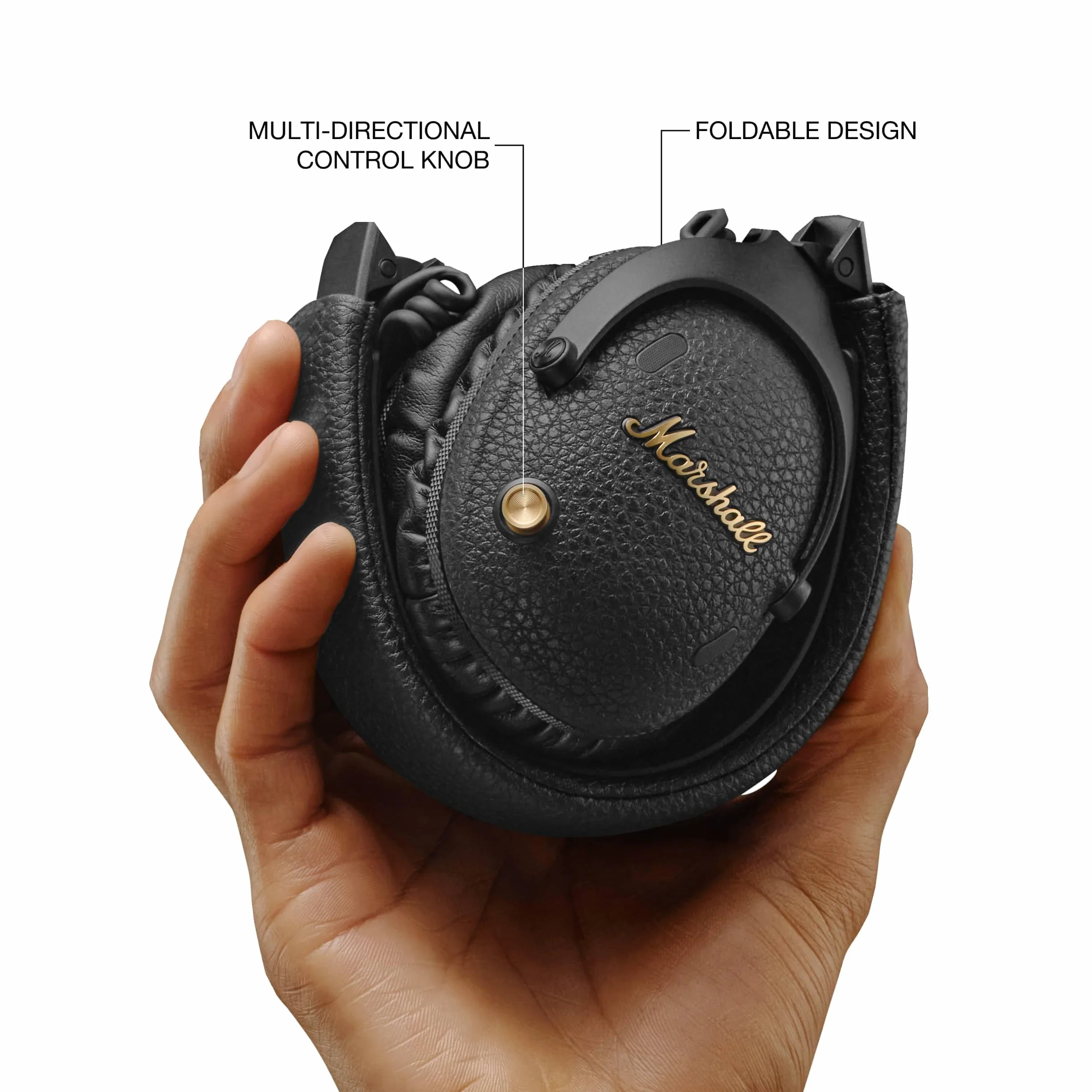 Marshall Monitor III ANC Cuffie di cancellazione attiva del rumore Wireless Bluetooth, 70 ore di riproduzione - Nero