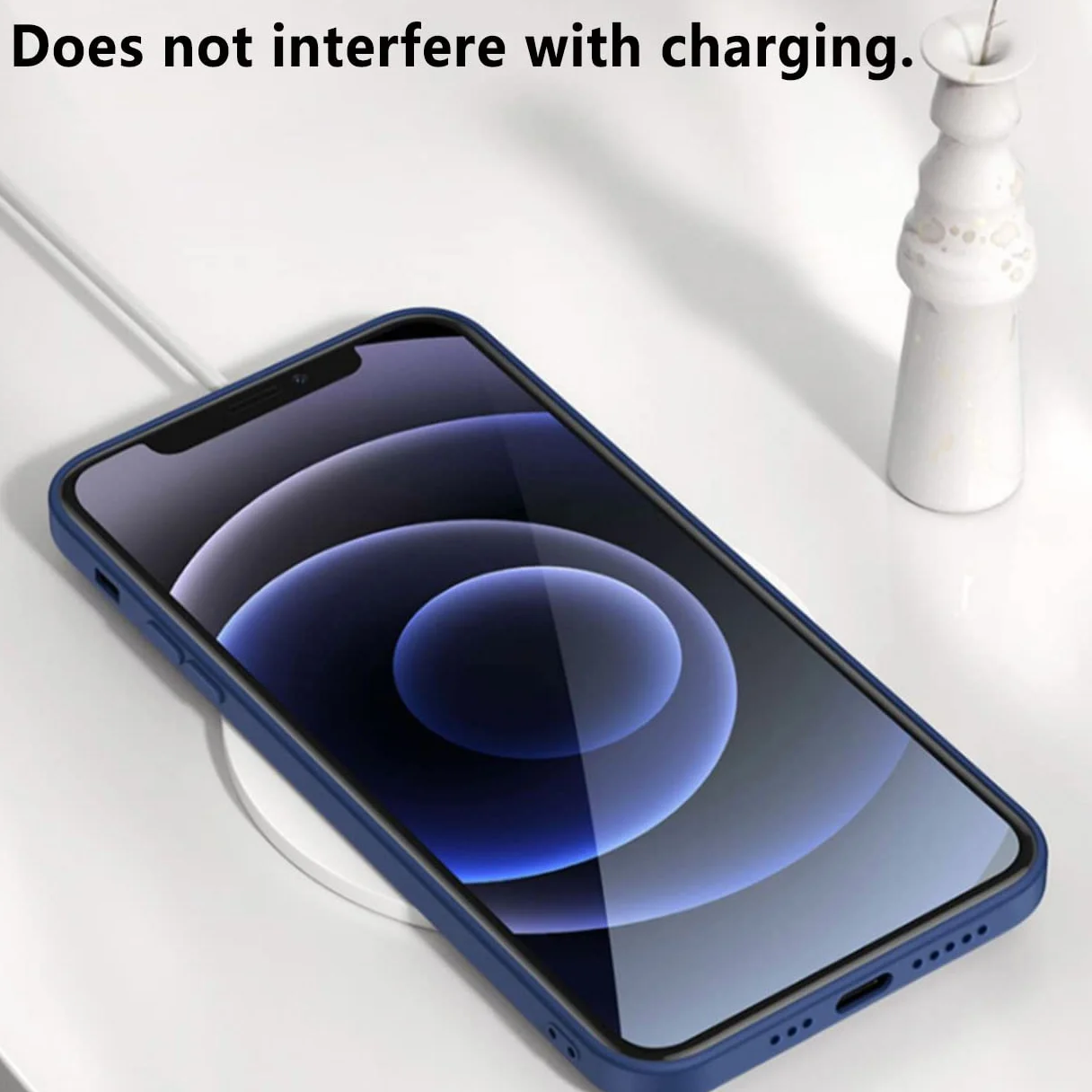 Topme Cover per Samsung Galaxy A33 5G (6.4" Inches) Custodia Case, Protezione Della Pelle Della Custodia in Silicone Tpu - Blu zaffiro
