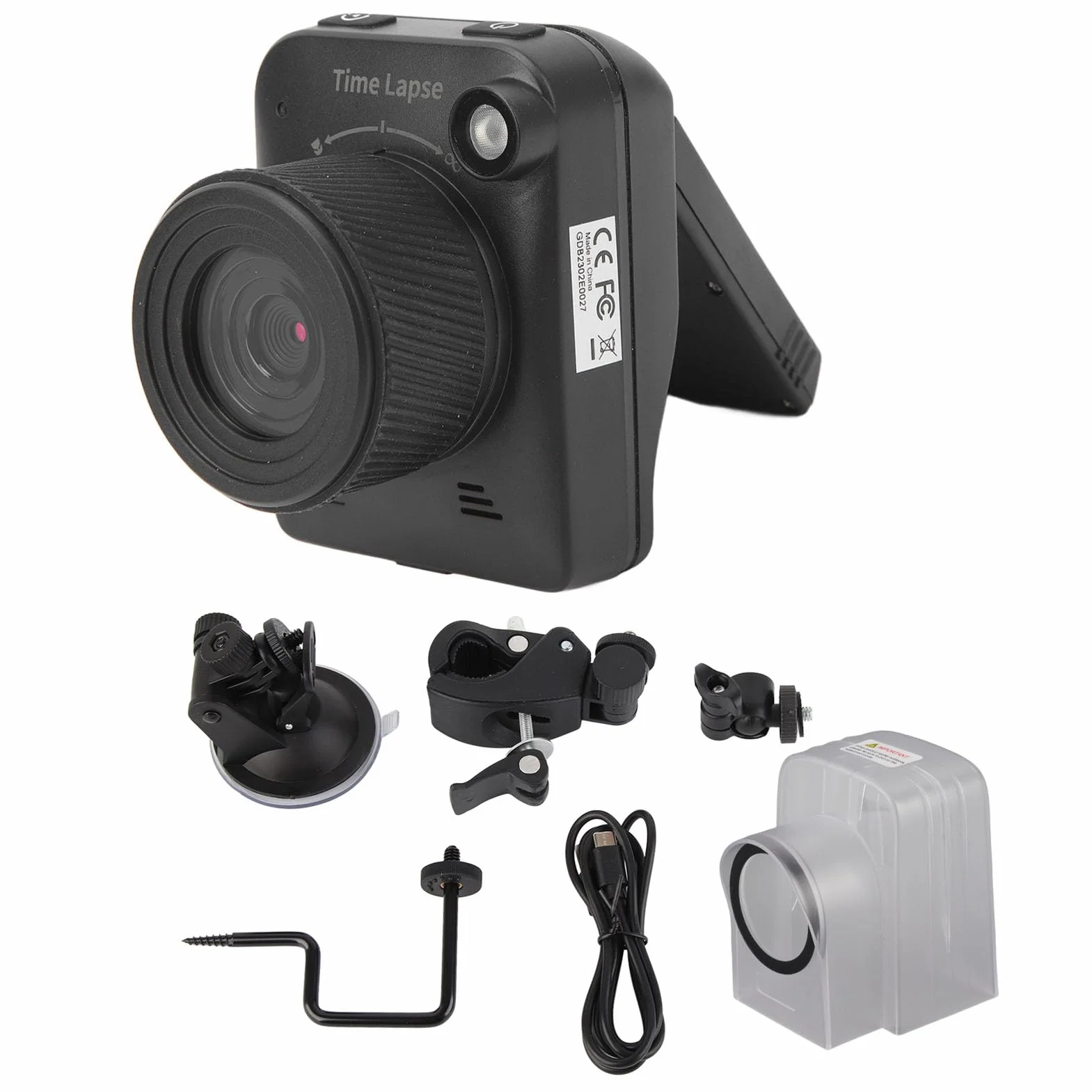 Fotocamera Time Lapse 4K per Edilizia, 32 MP, Autonomia 180 Giorni, Sensore a Luce Stellare, Impermeabile IP66, con Schermo LCD da 2,0 Pollici (512 GB), per Crescita Piante/Astrofotografia/Cucina
