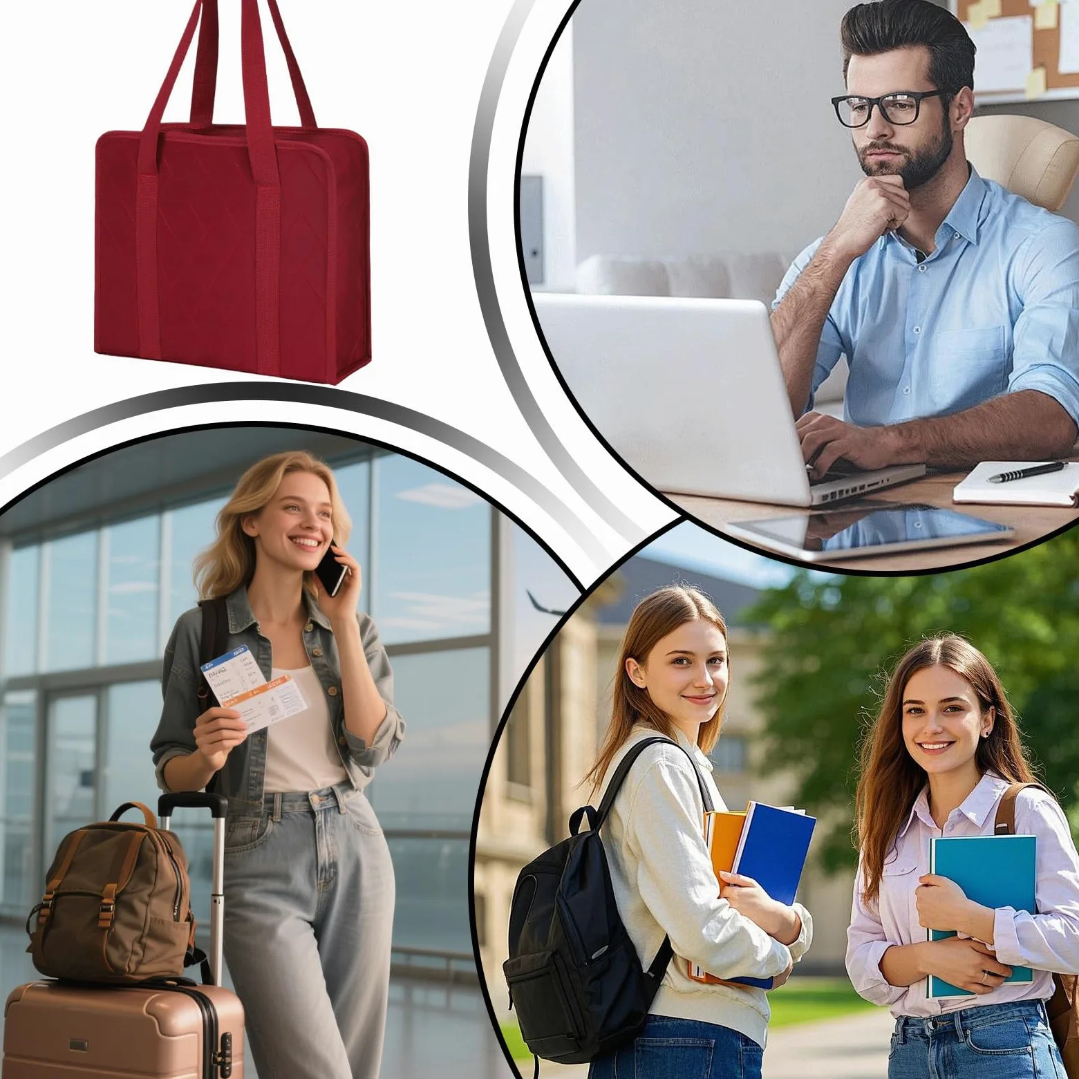 Scatola Portadocumenti Ignifuga Borsa custodia portatile di sicurezza | Box ignifugo per casa e documenti Per Casa Ufficio Viaggio Scuola Università Affari Auto E Banca