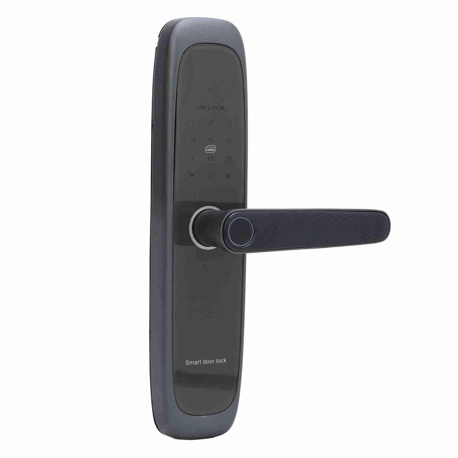 Serratura con Maniglia Digitale per Ingresso Senza Chiave, Controllo Abilitato WiFi, Impronta Digitale, Codice PIN, Tessera, Accesso di Emergenza per L'app (5050)